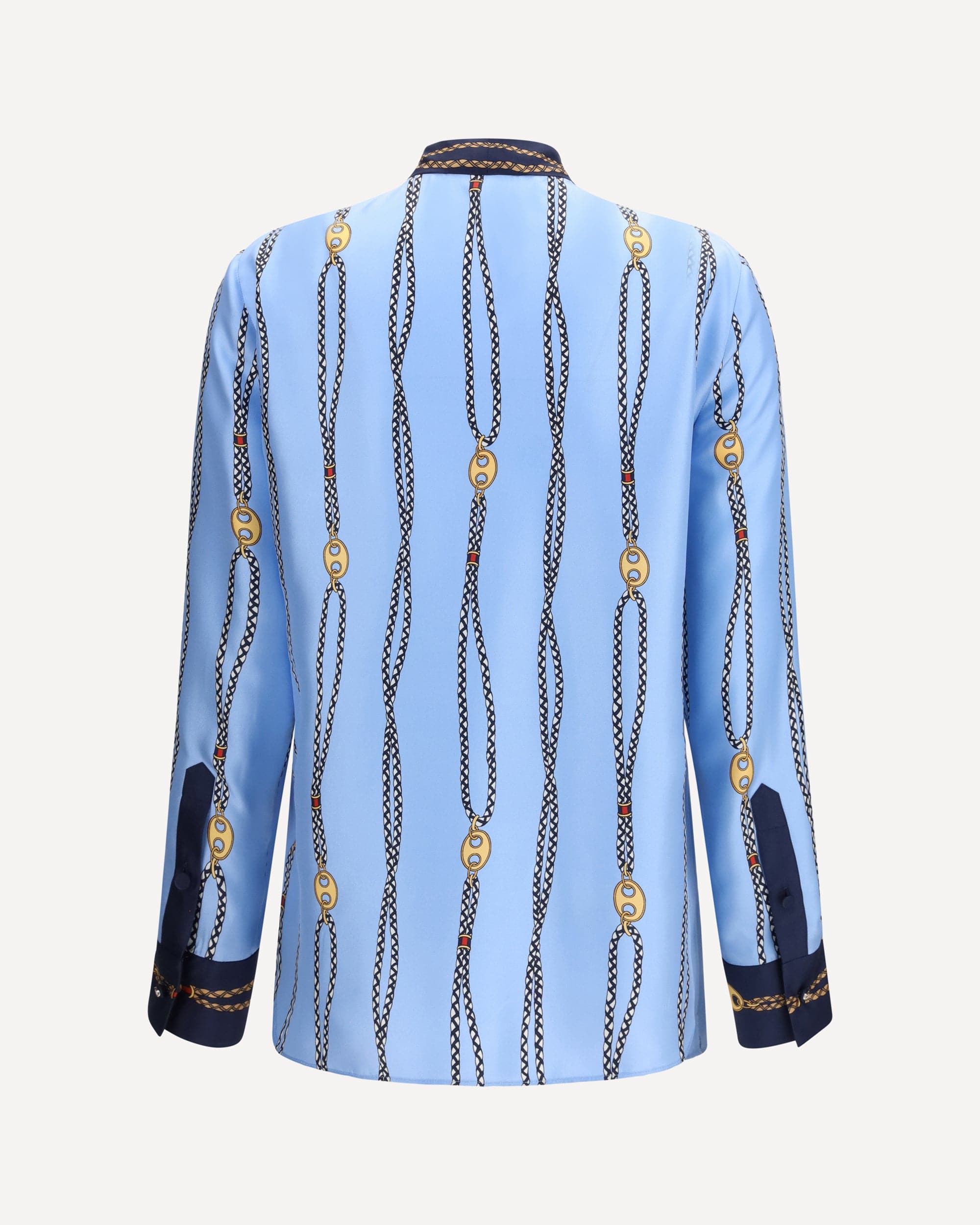 Gucci Camisa de seda estampada de manga larga - alternate view