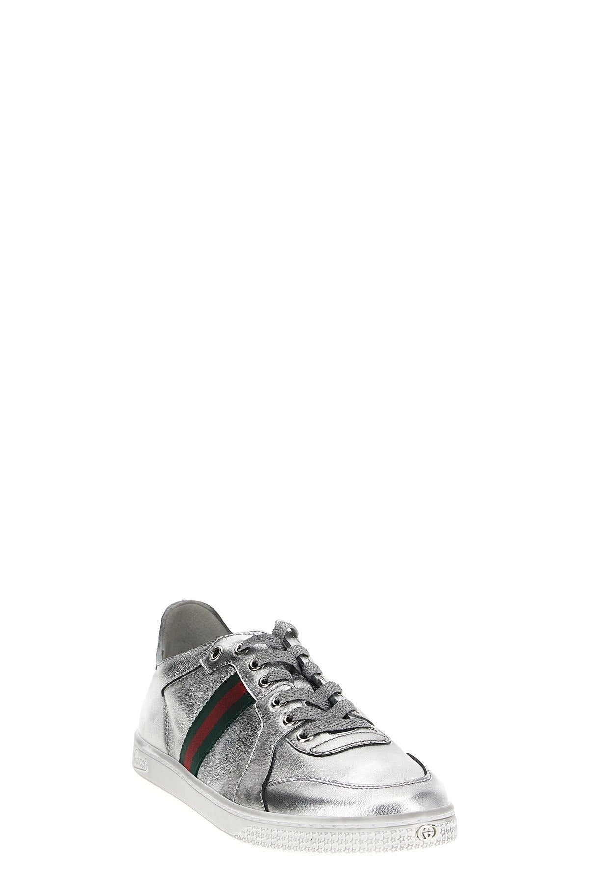 Gucci Stretch Metallic Leather Sneakers