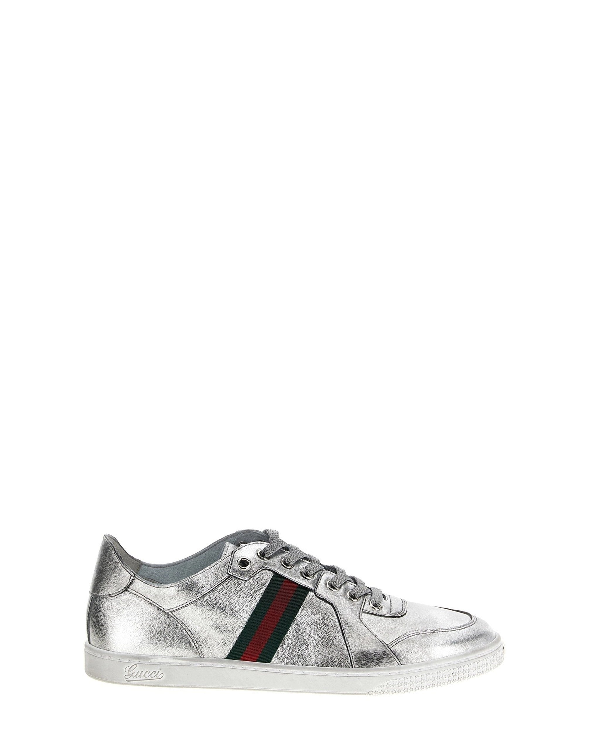 Gucci Stretch Metallic Leather Sneakers