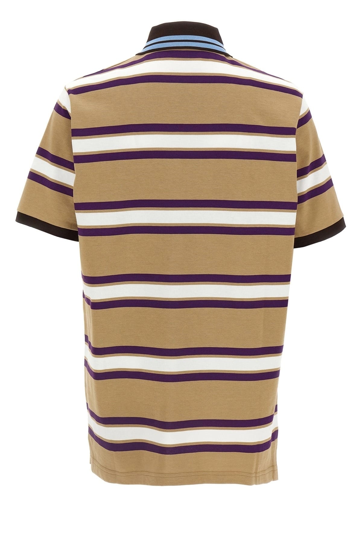 Gucci Gucci Striped Embossed Logo Polo Shirt