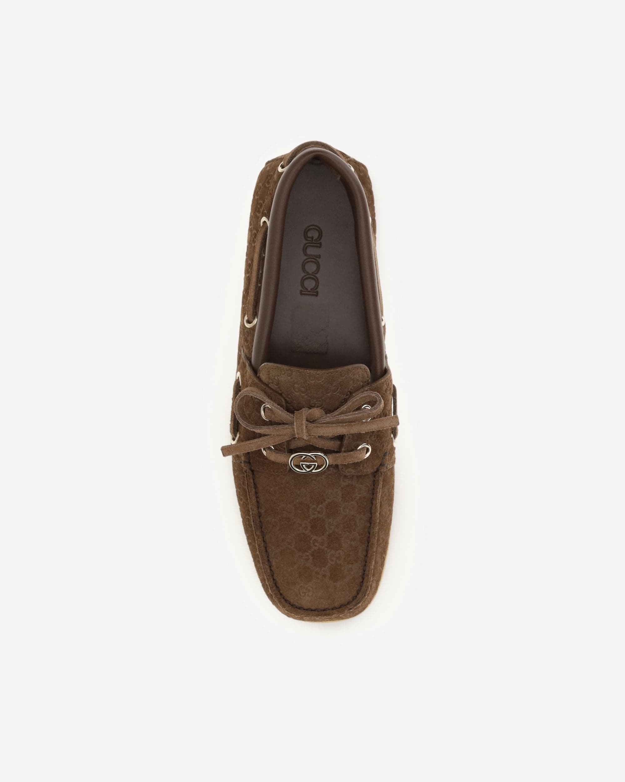 Gucci Suede Boat Loafers