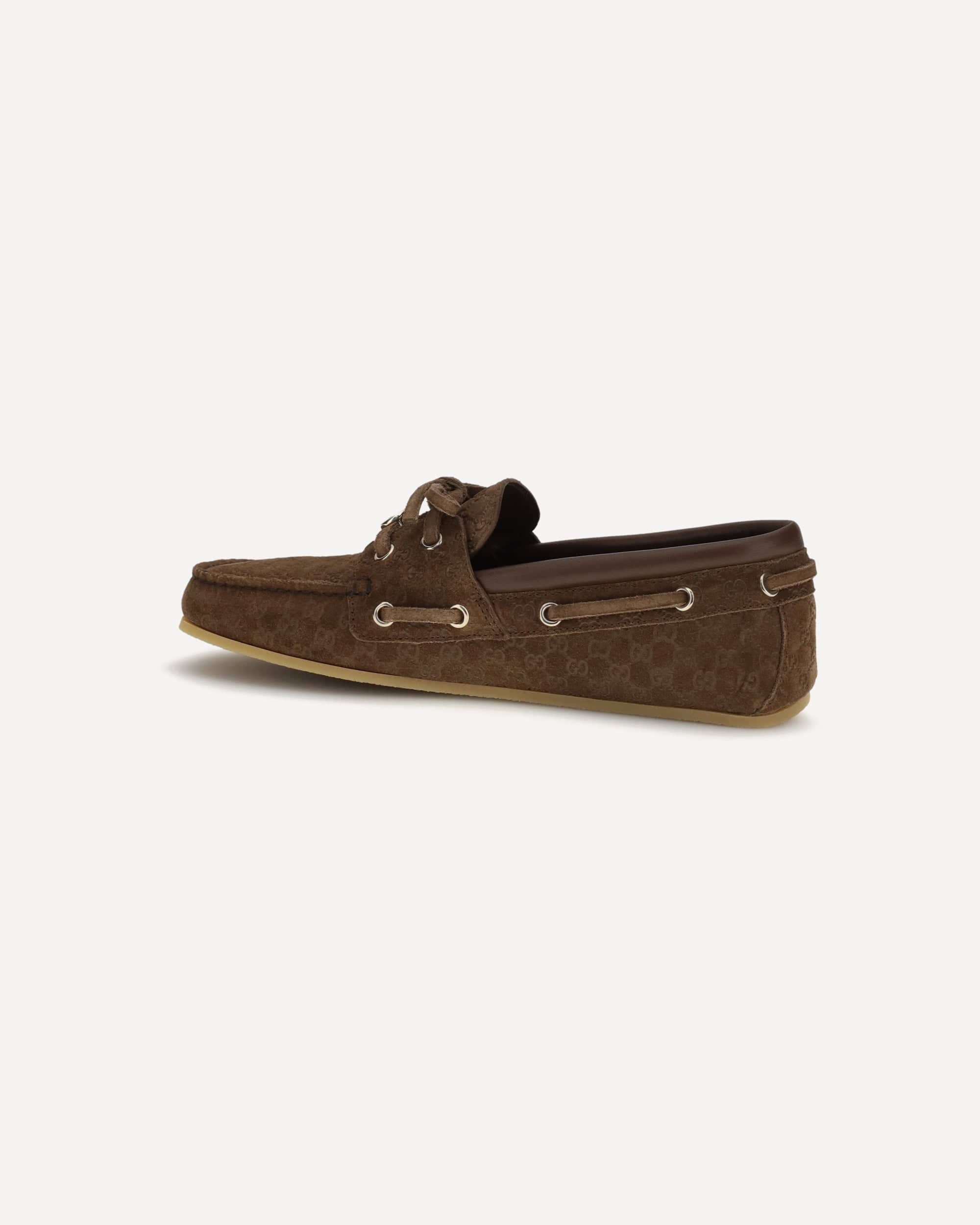 Gucci Suede Boat Loafers