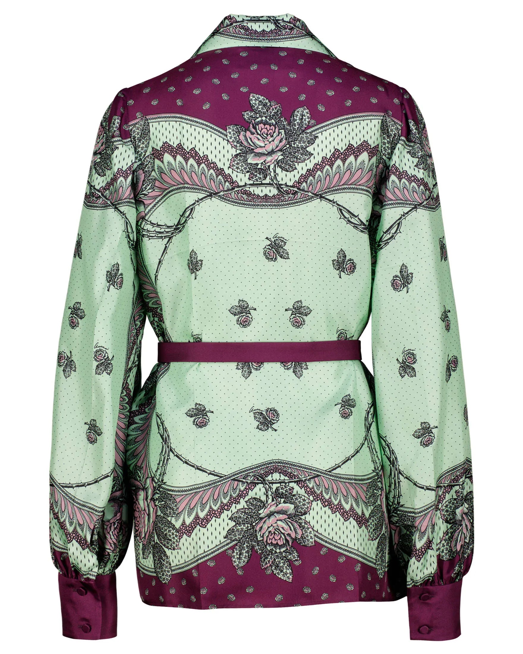 Gucci Gucci V-Neck Floral Print Shirt