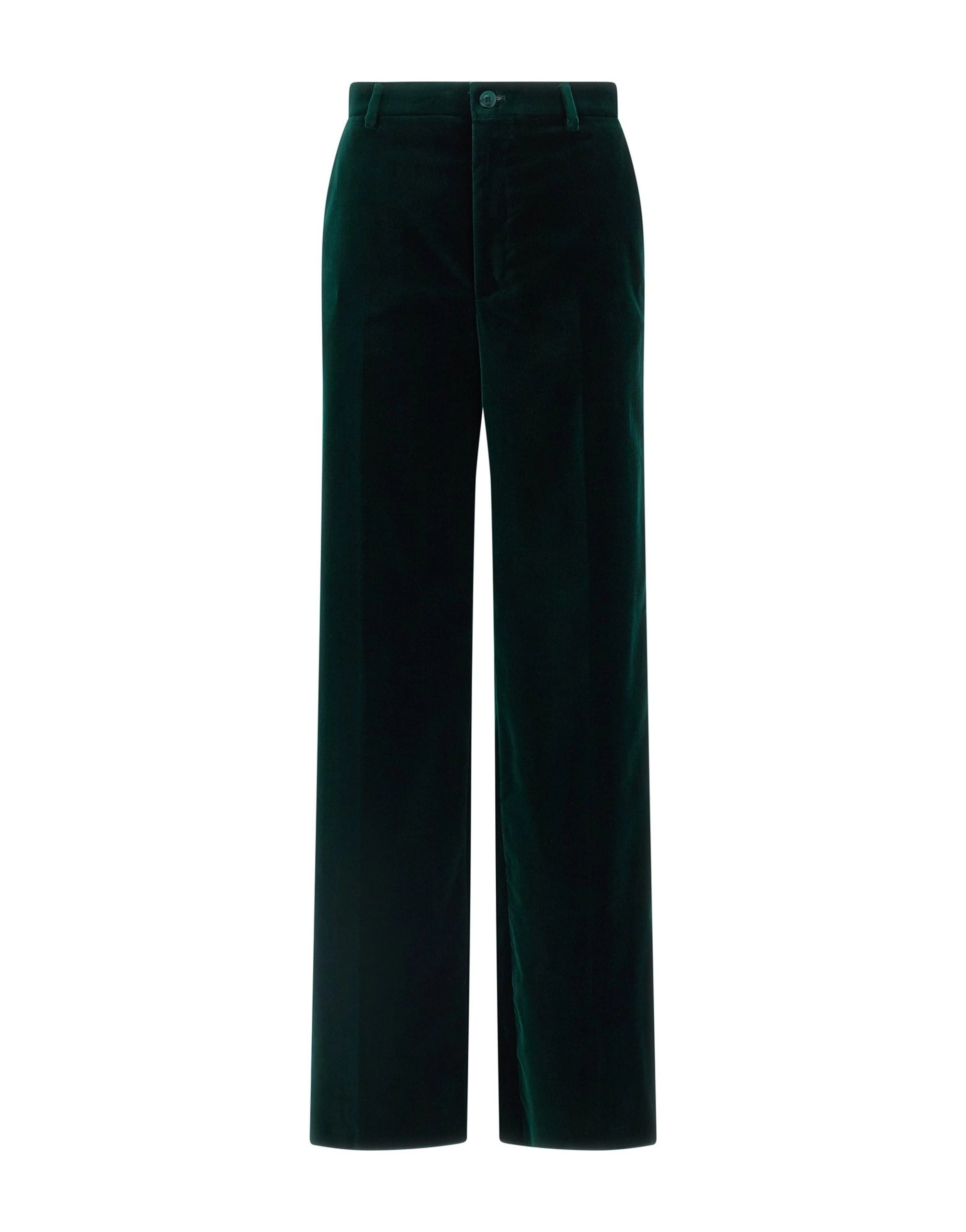 Gucci Gucci Velvet Straight-Leg Pants