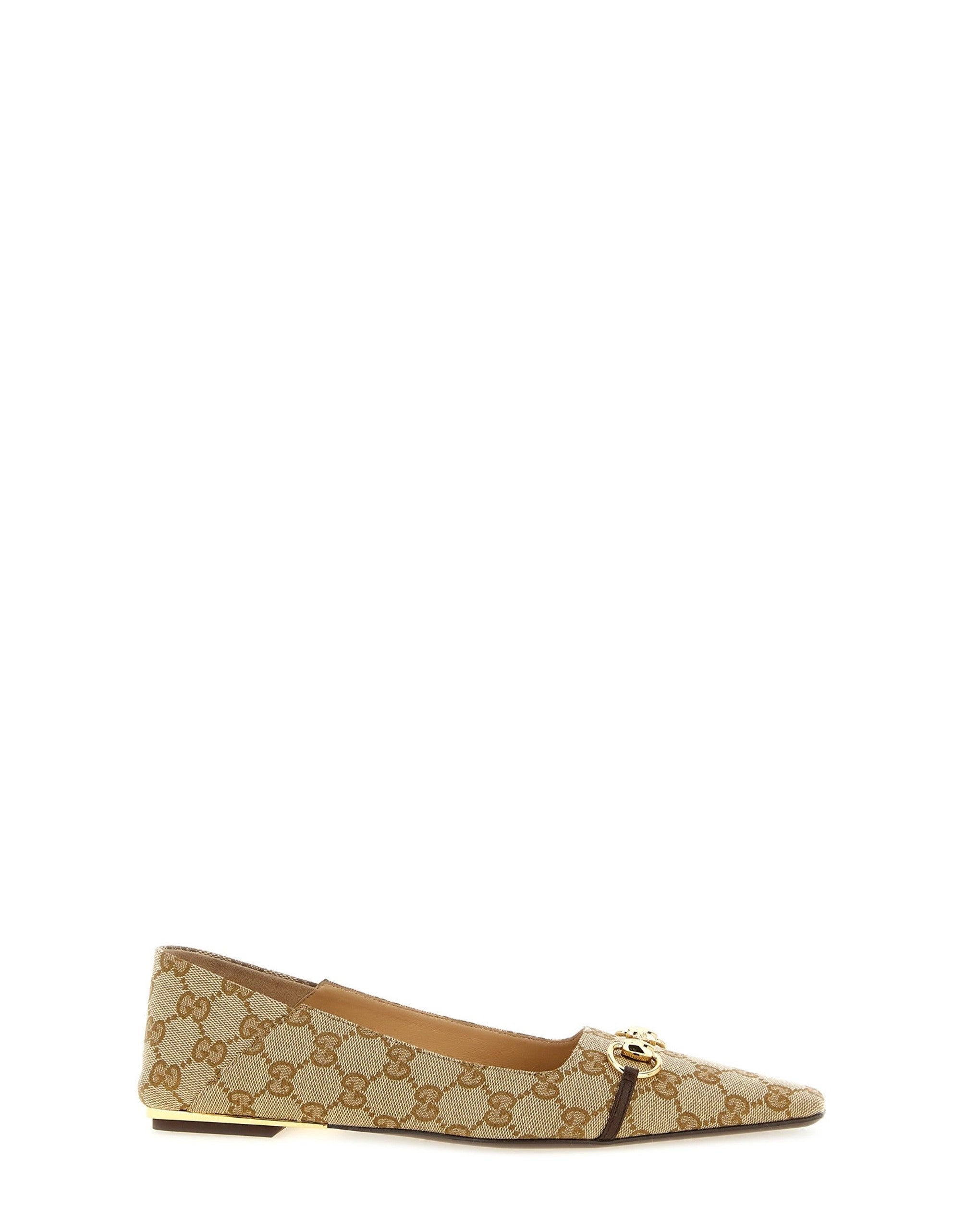 Gucci Vittoria GG Fabric Ballet Flats