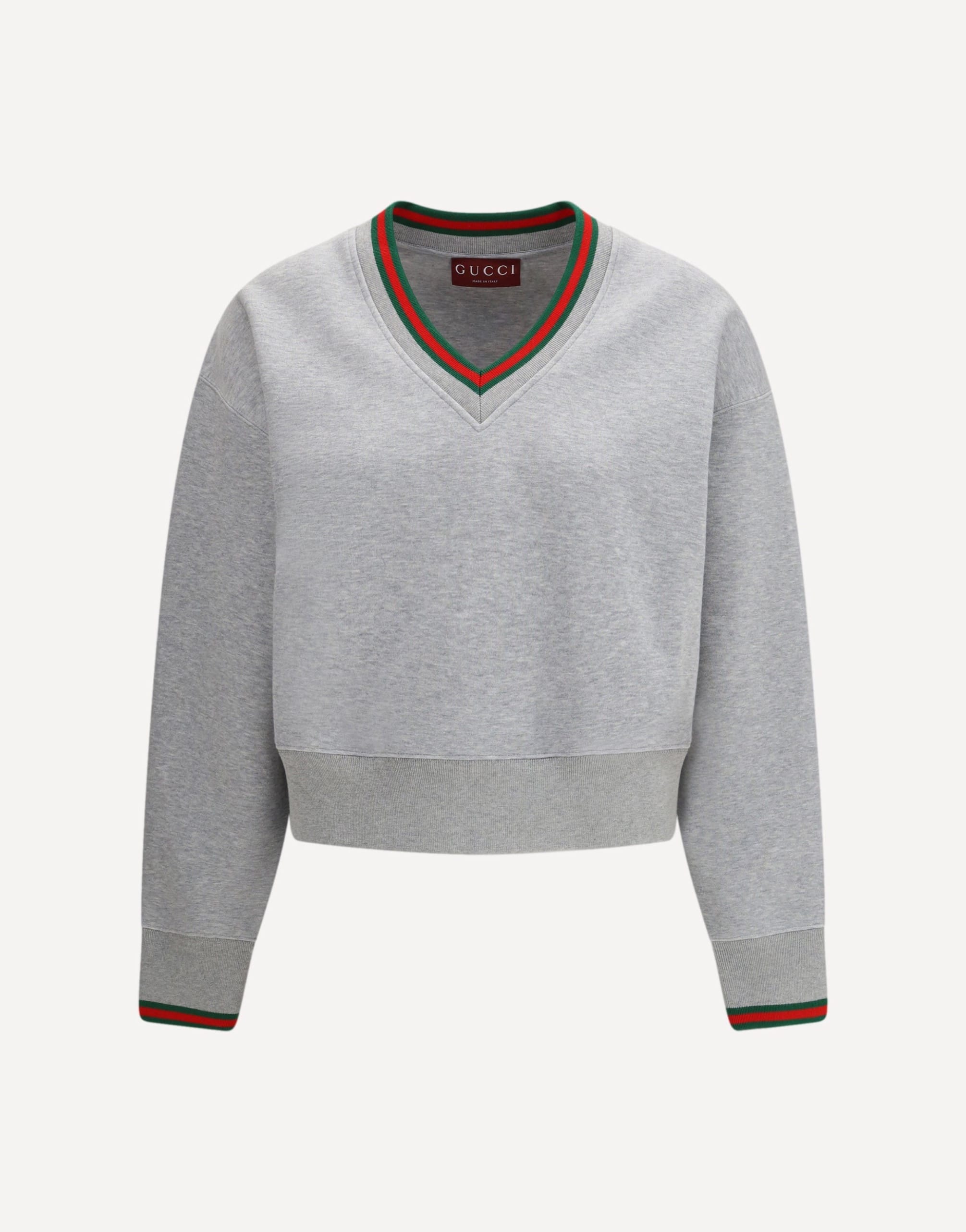 Gucci Web Cotton Jersey Sweatshirt