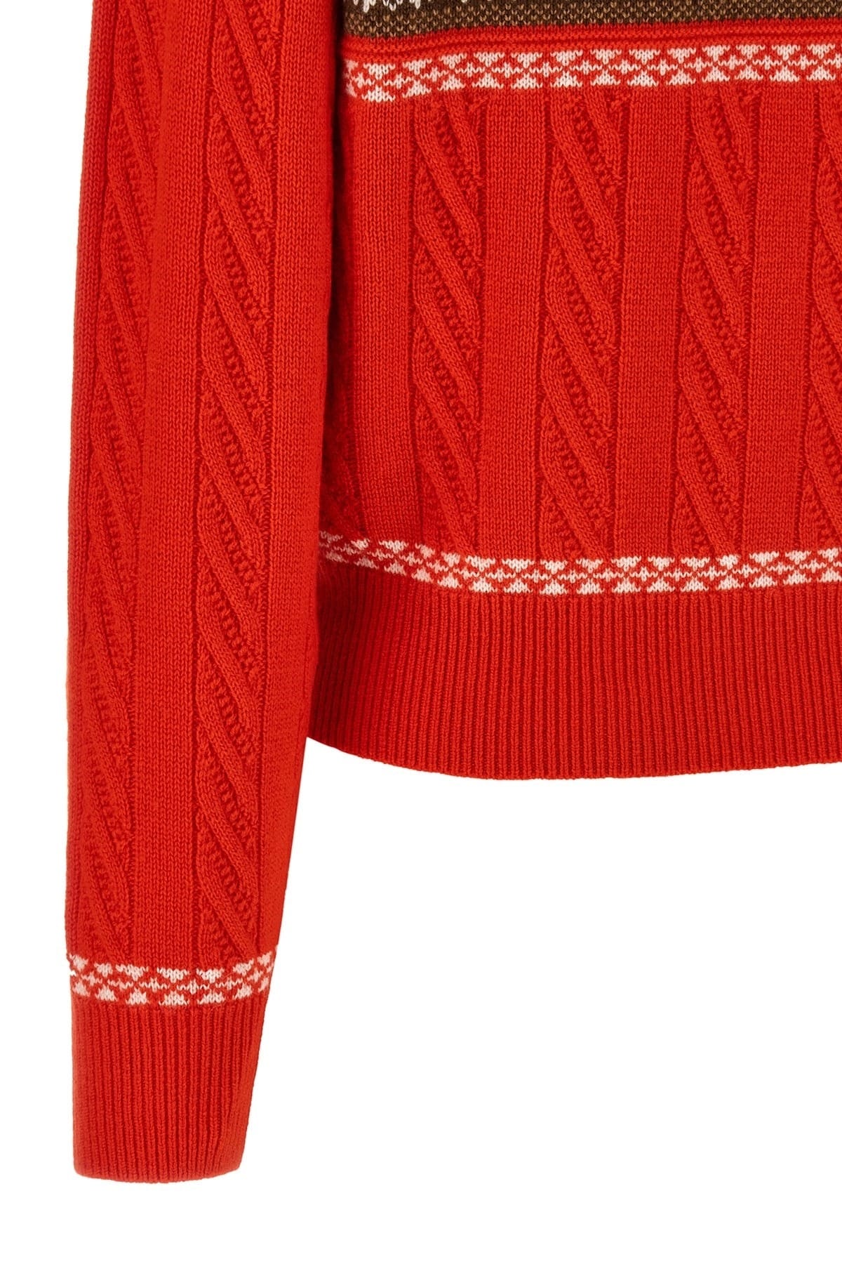 Guest in Residence Guest in Residence Cable Collegiate Polo Sweater