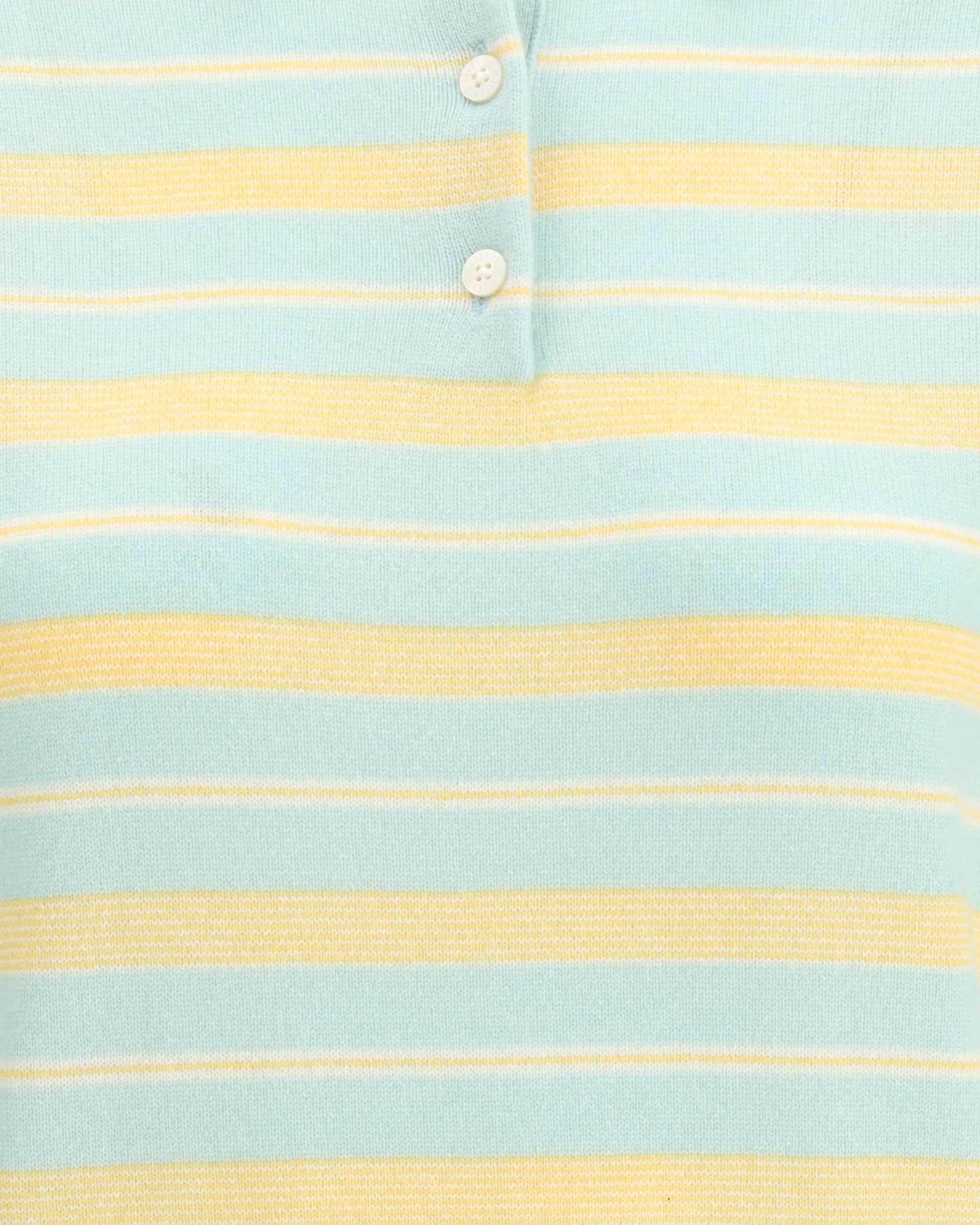 Guest in Residence Collegiate Stripe Polo Cashmere