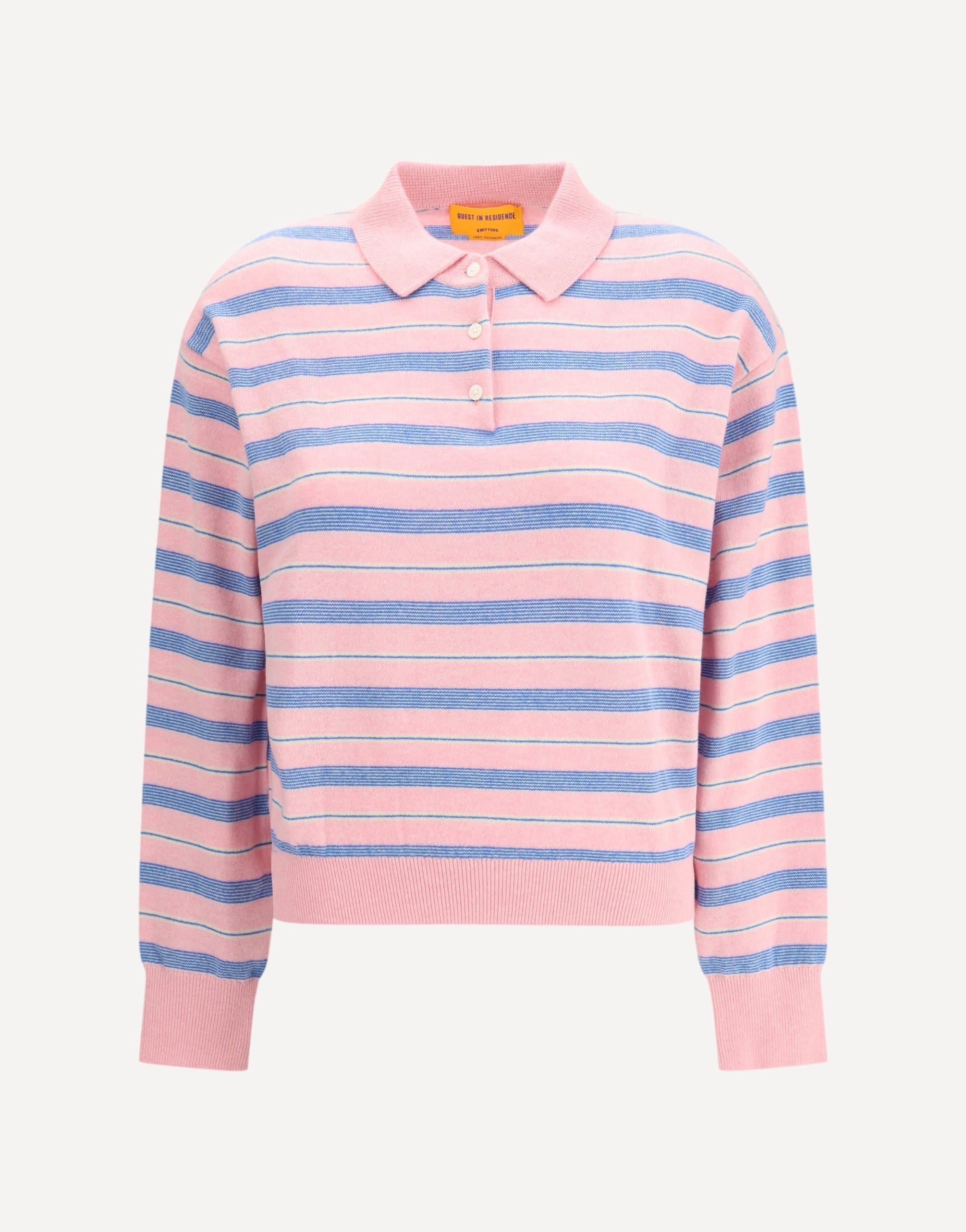 Guest in Residence Collegiate Stripe Polo Shirt