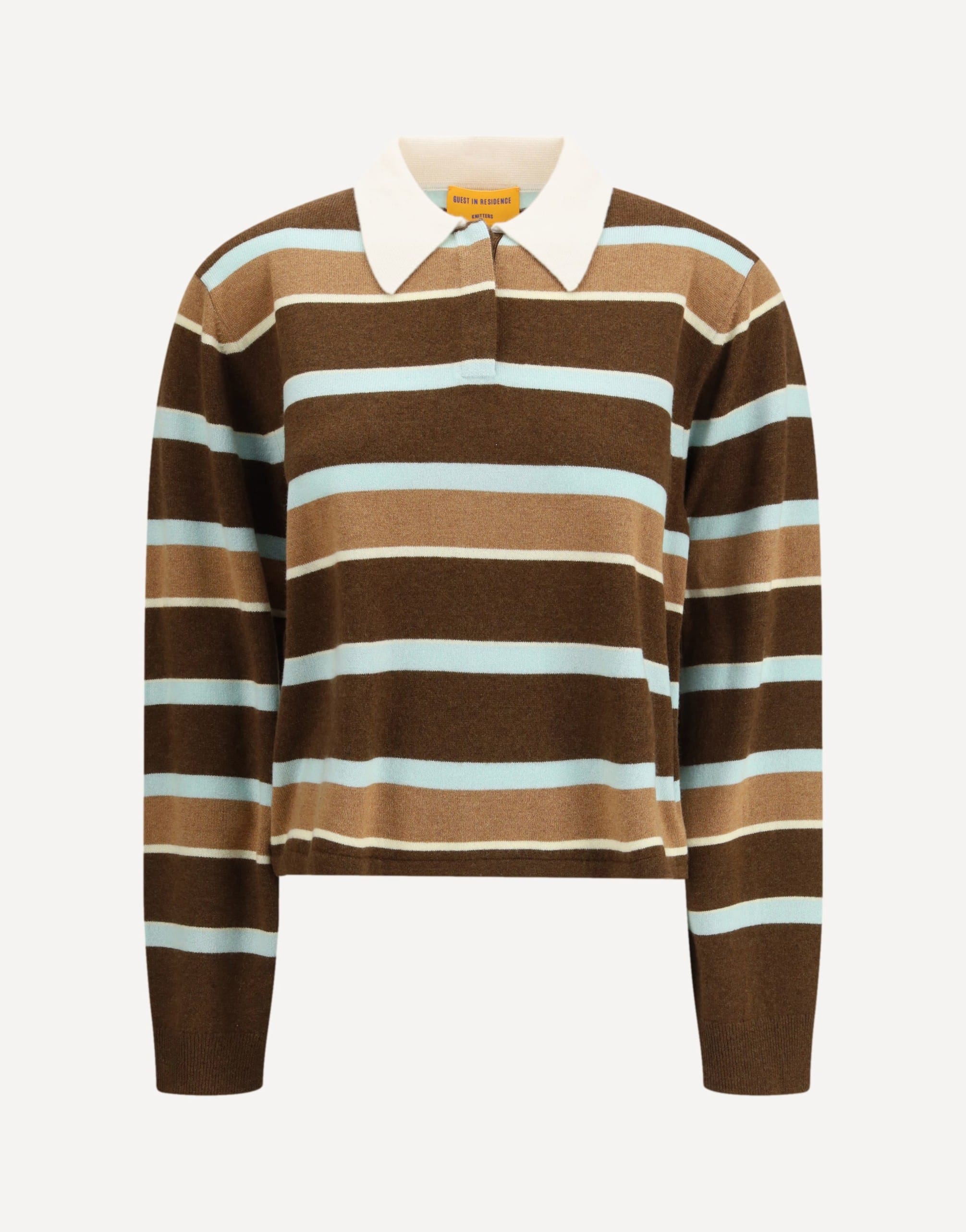 Guest in Residence Rugby Cropped Striped Jumper