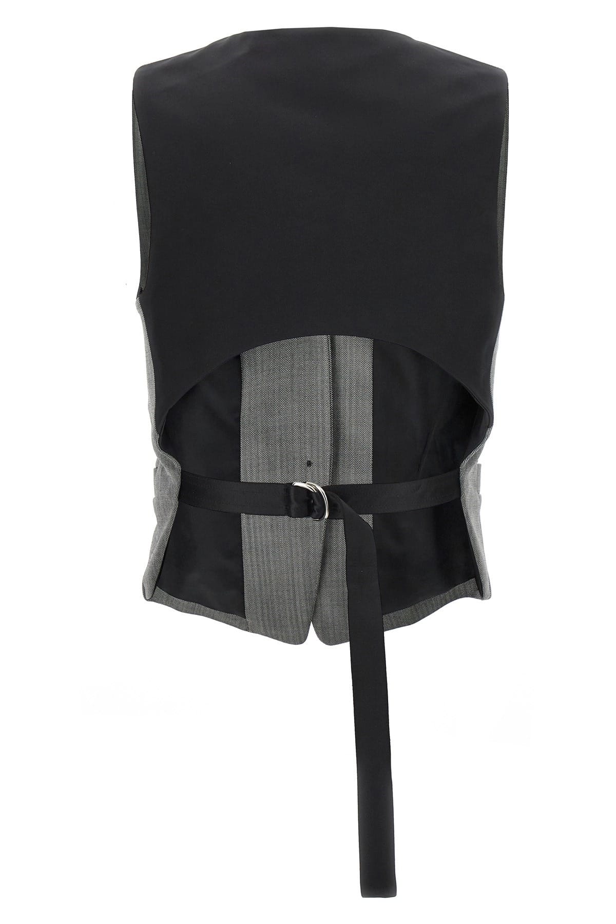 Helmut Lang Helmut Lang Chevron Wool Blend Vest