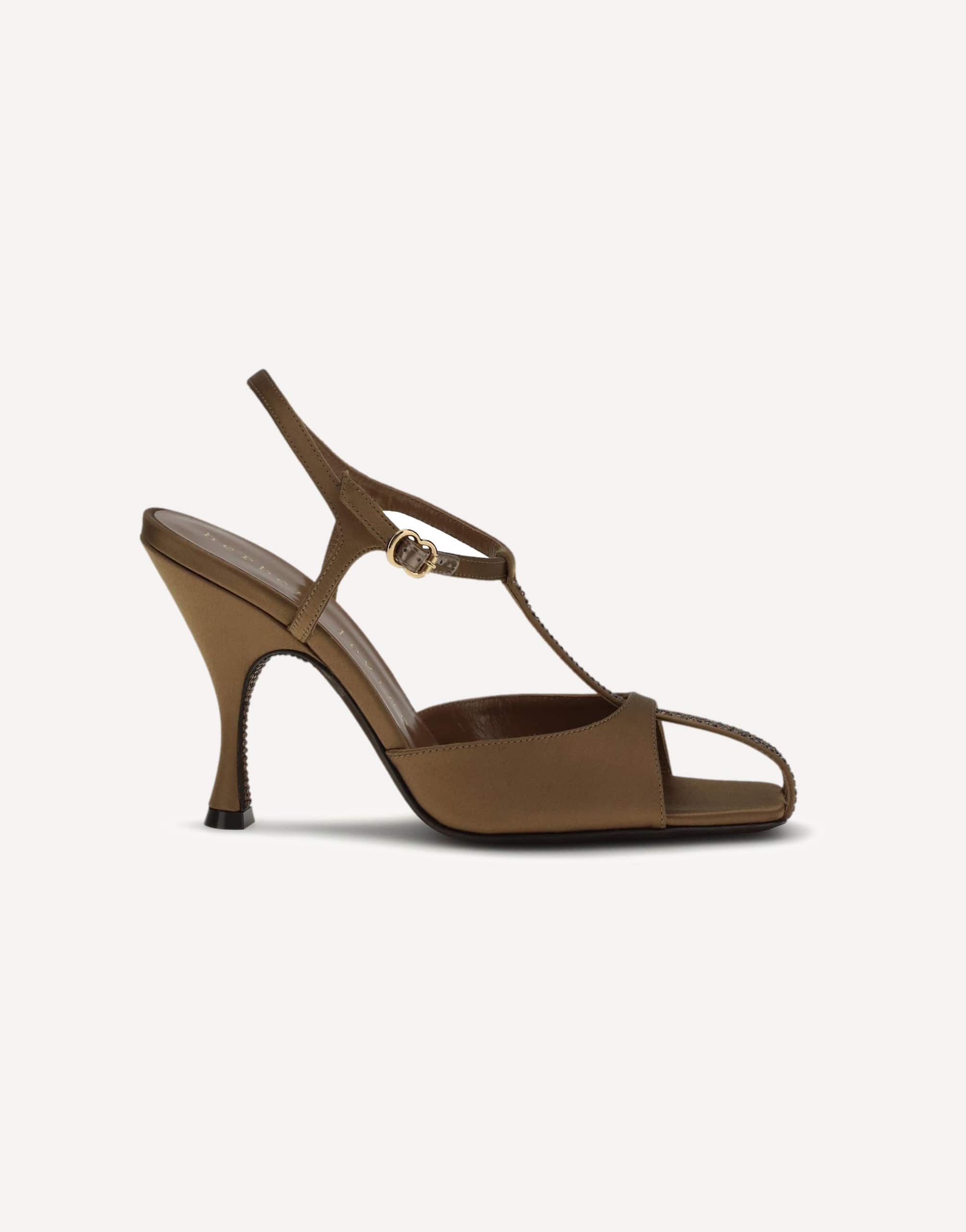 Herbert Levine Hidden Gem Sandals Rhinestone Heel
