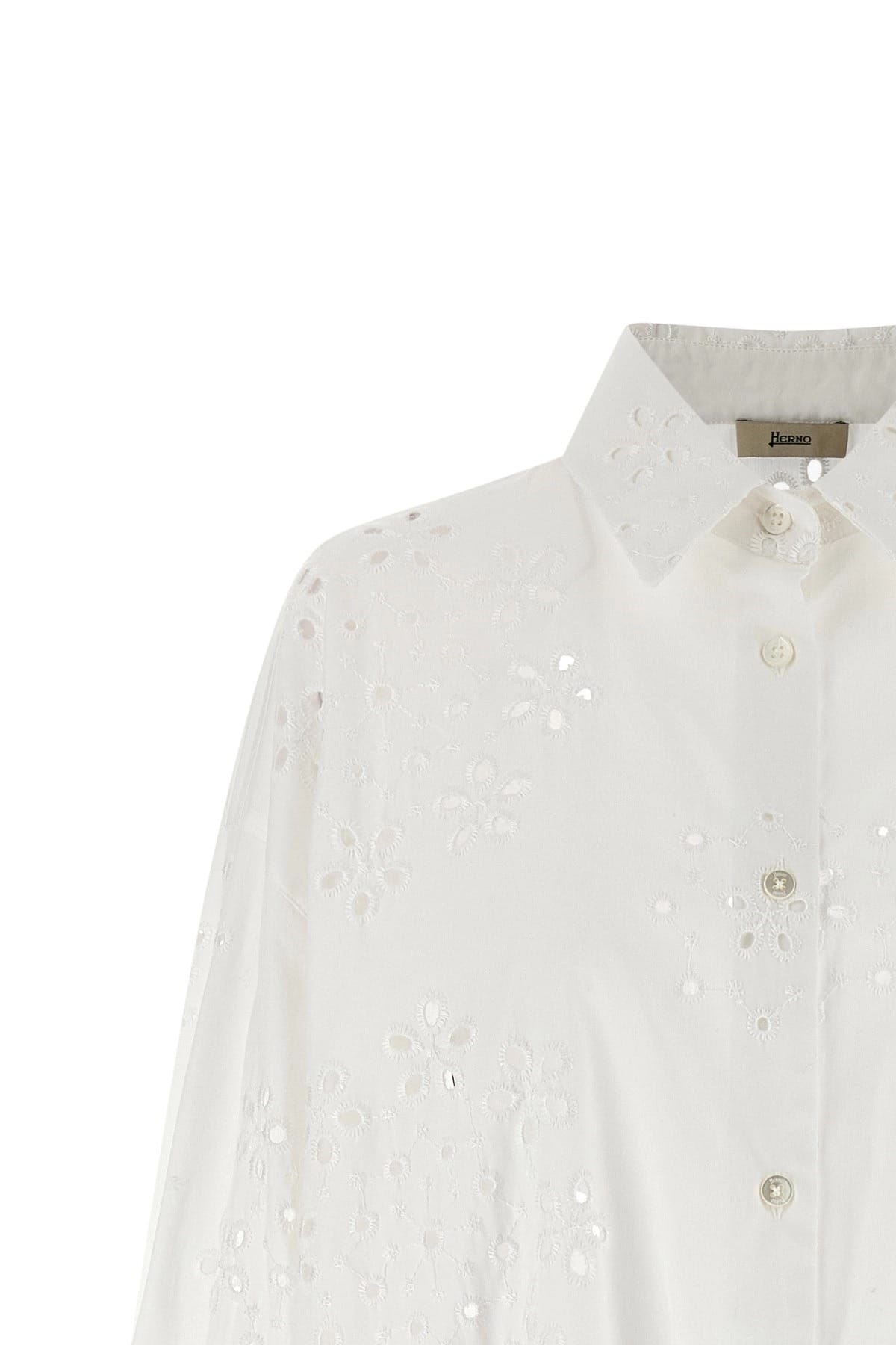 Camisa Herno con bordado inglés