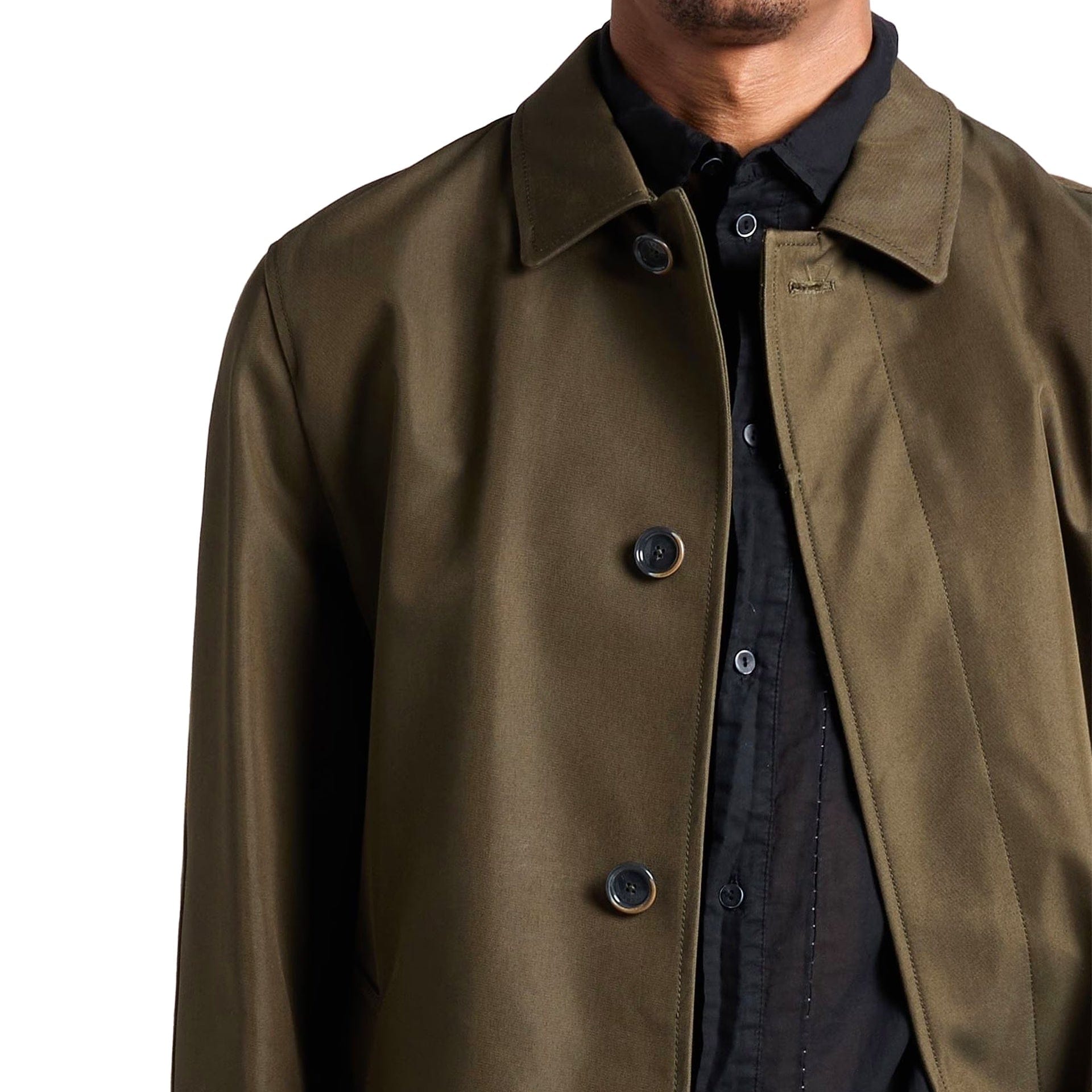 Herno Cotton Coat With Front Buttons