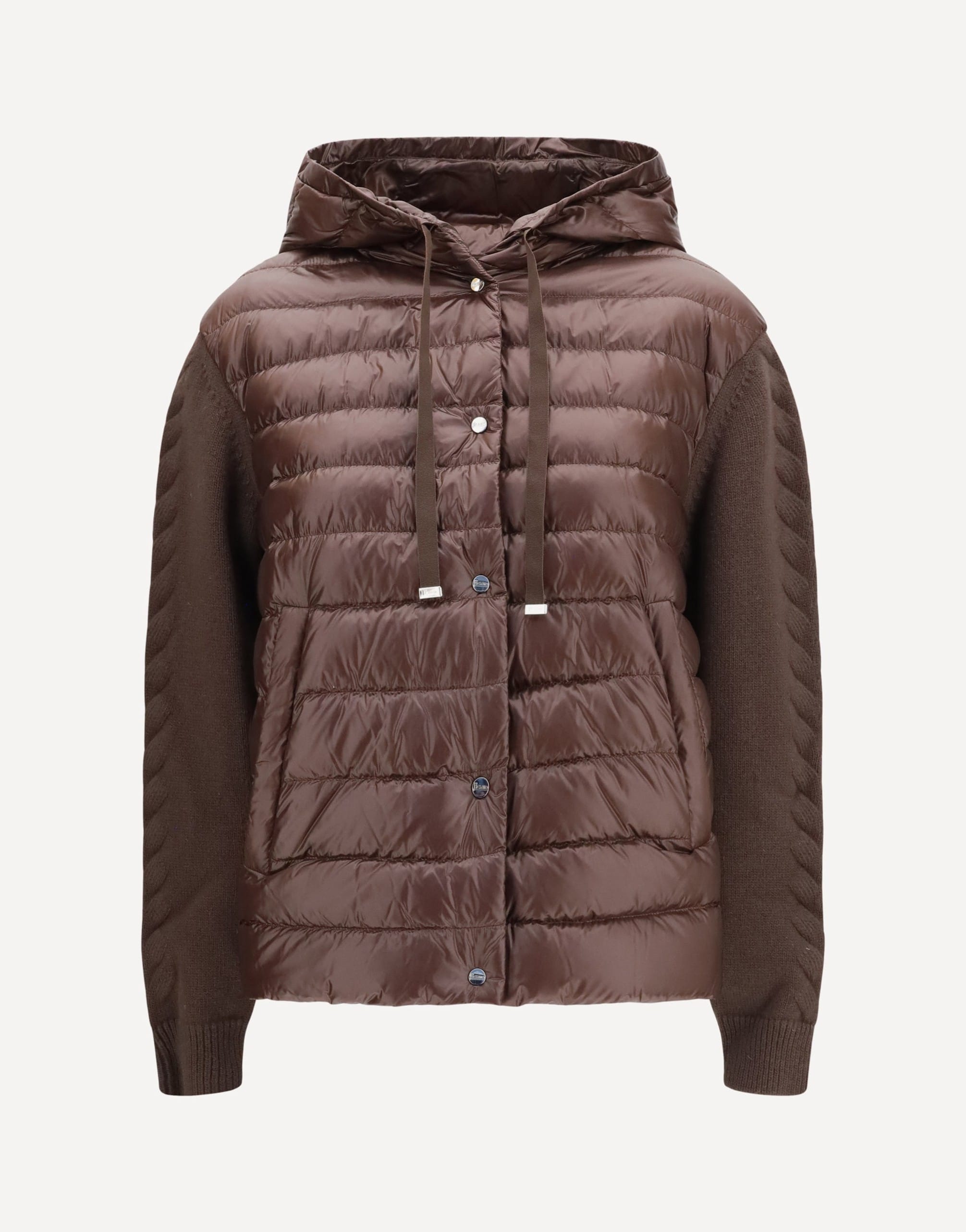 Herno Herno Down Jacket With Wool Sleeves
