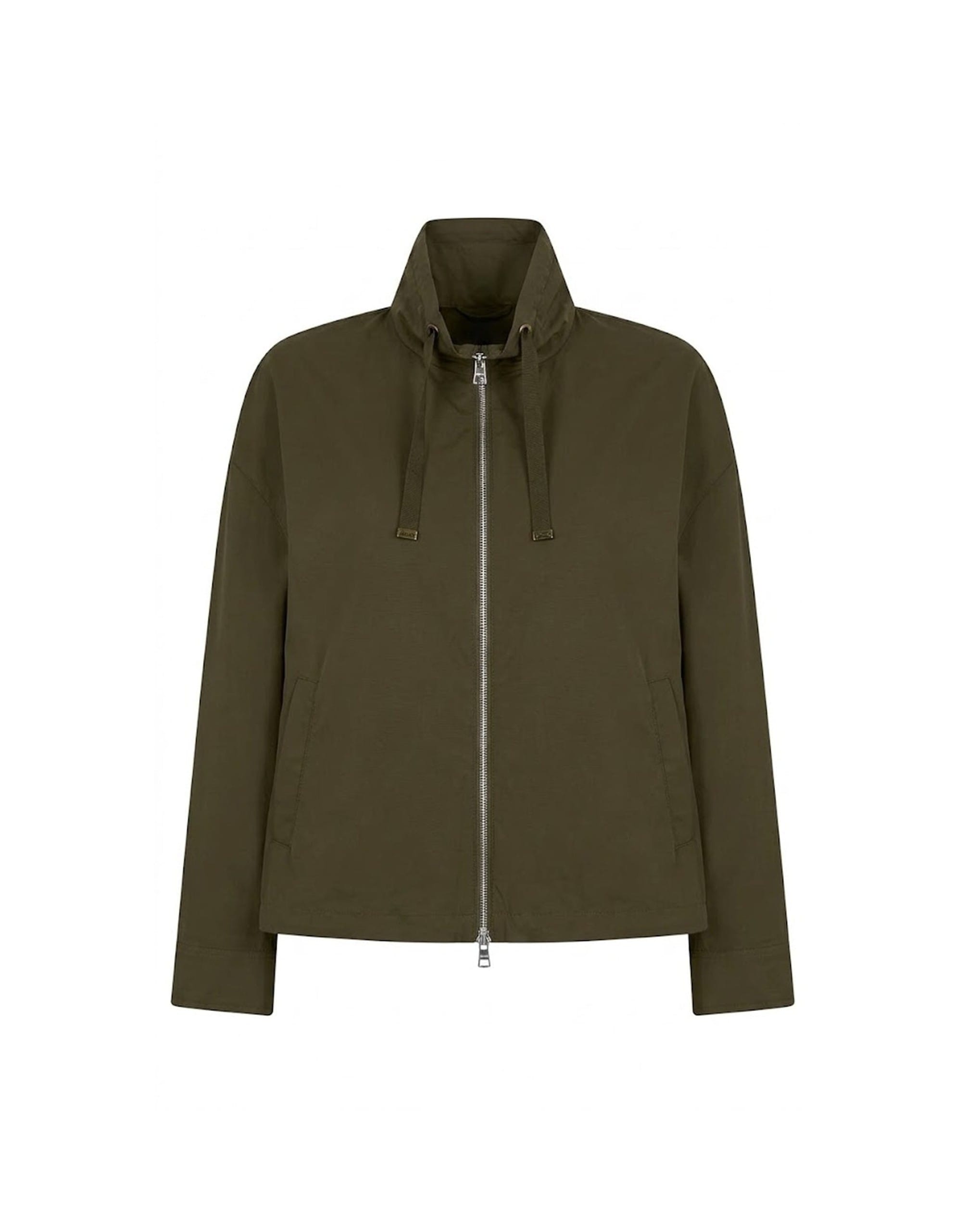 Herno Herno Drawstring High-Neck Zip Jacket