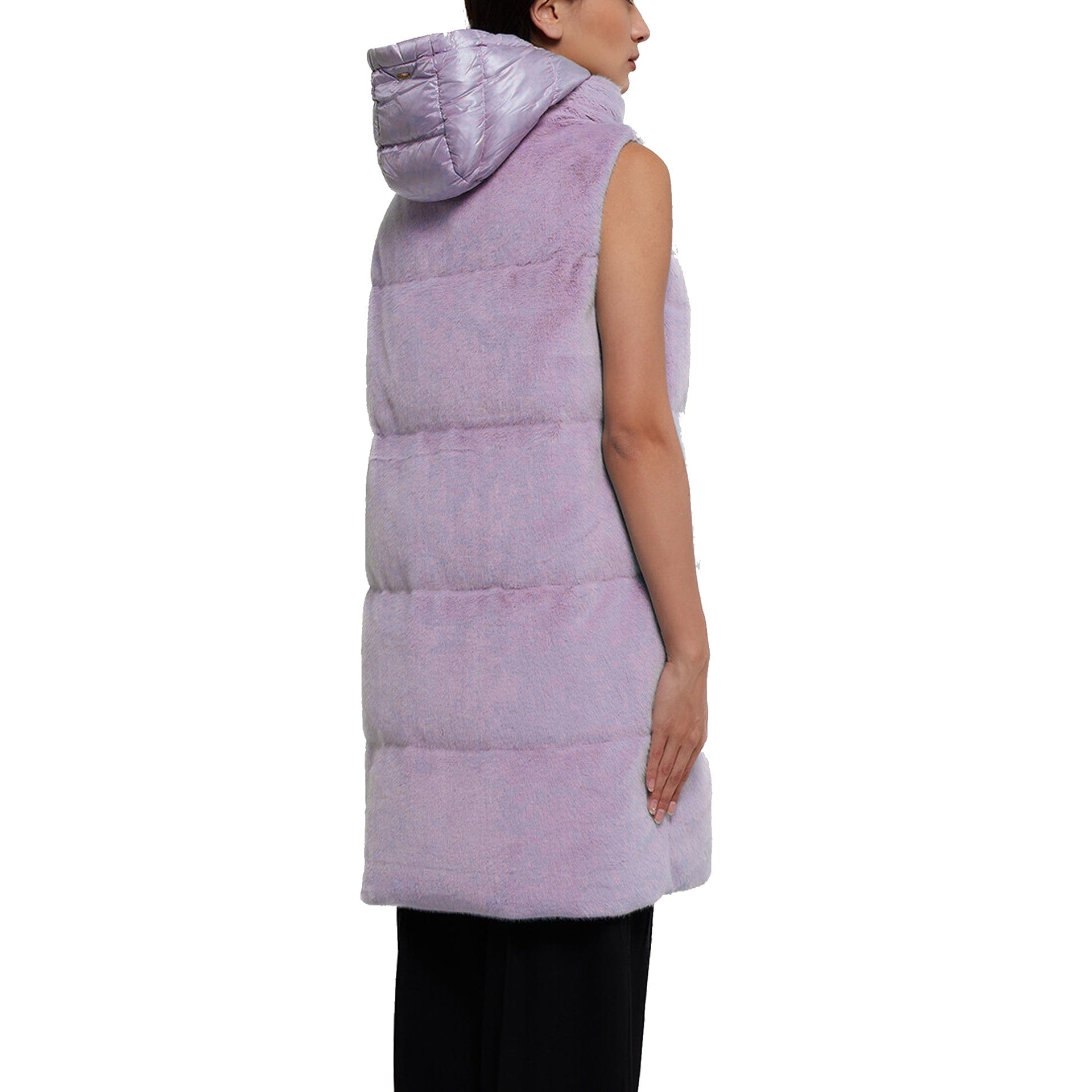 Herno Faux Fur Sleeveless Coat