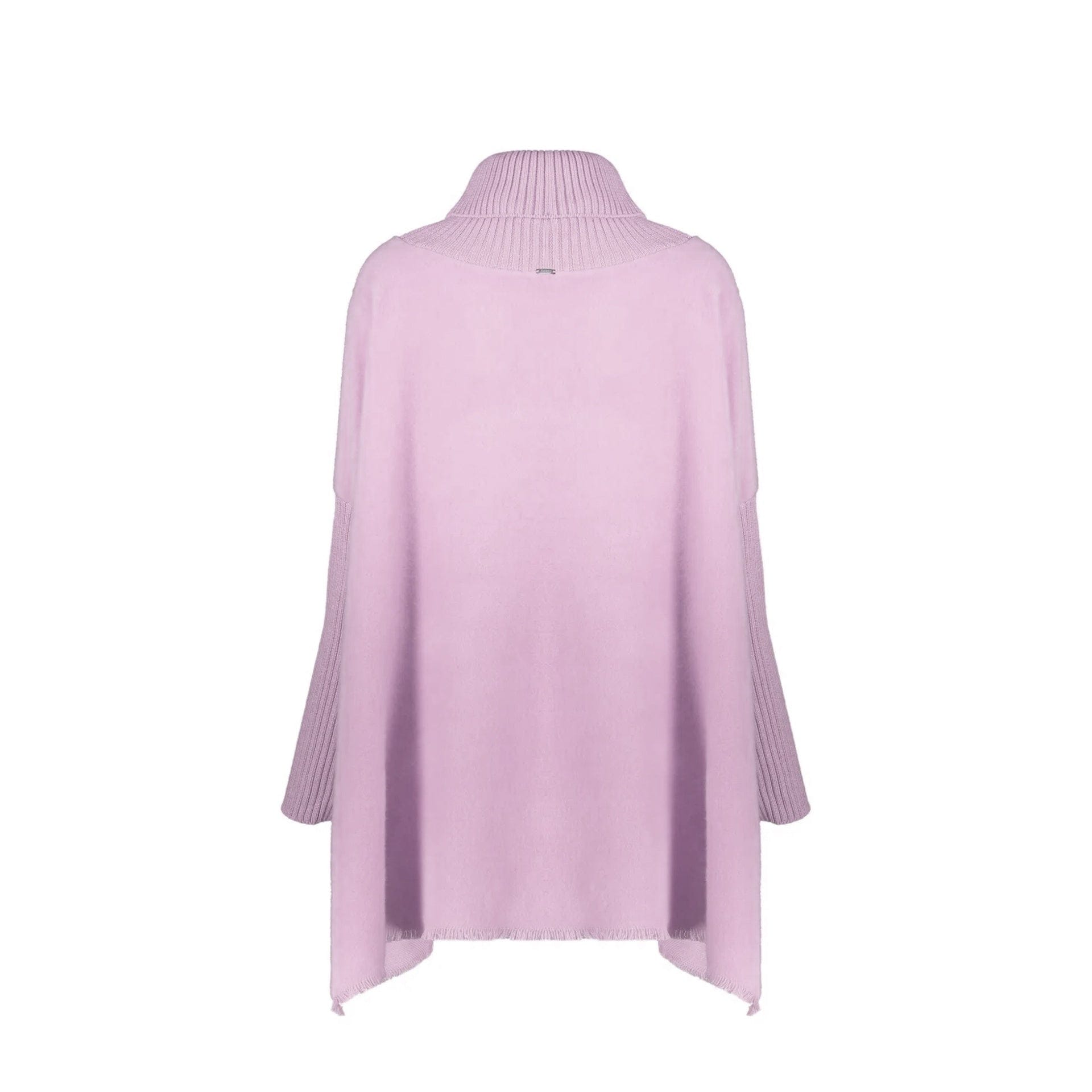 Poncho asymétrique à col montant - alternate view