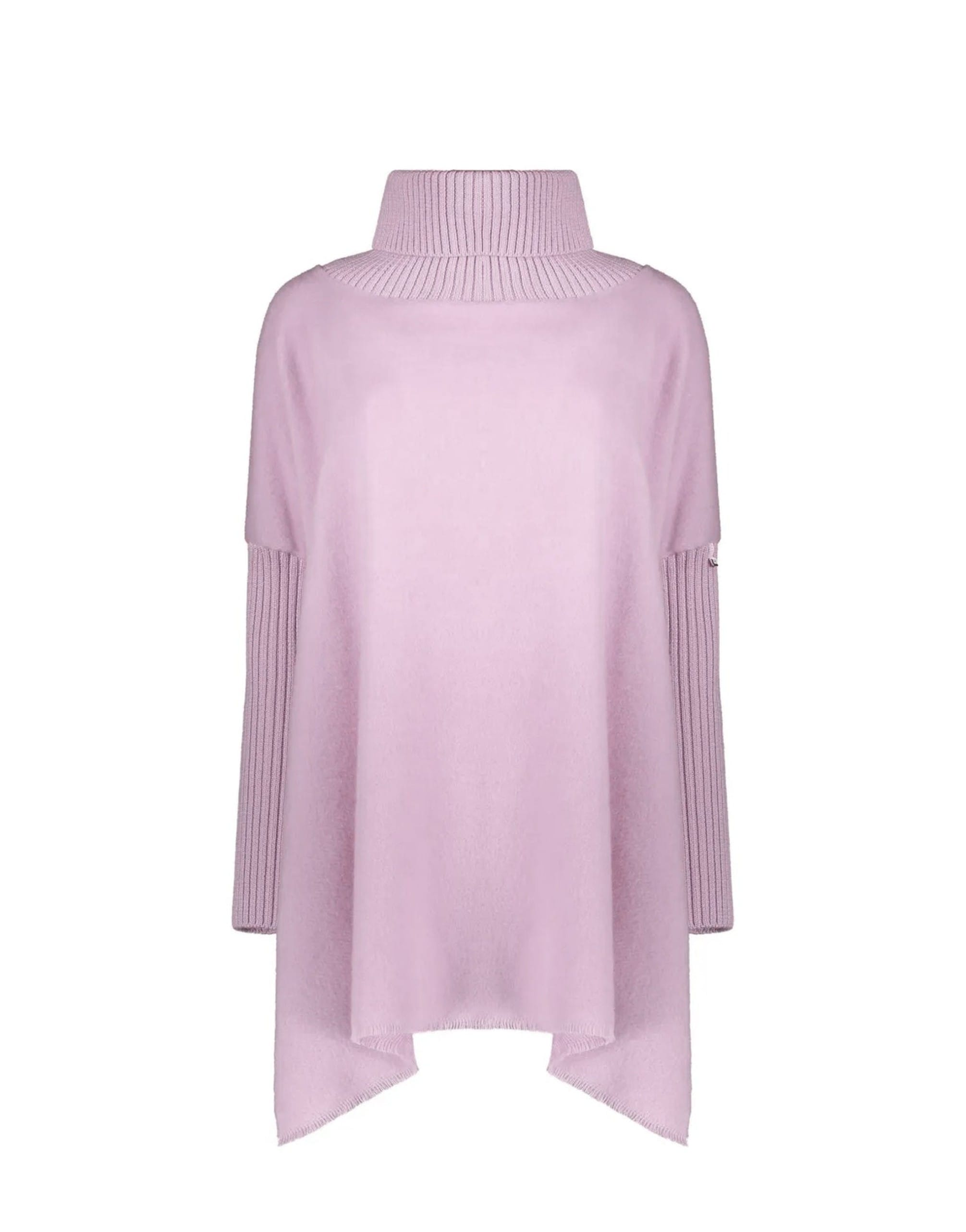 Herno High-Collar Asymmetric Poncho