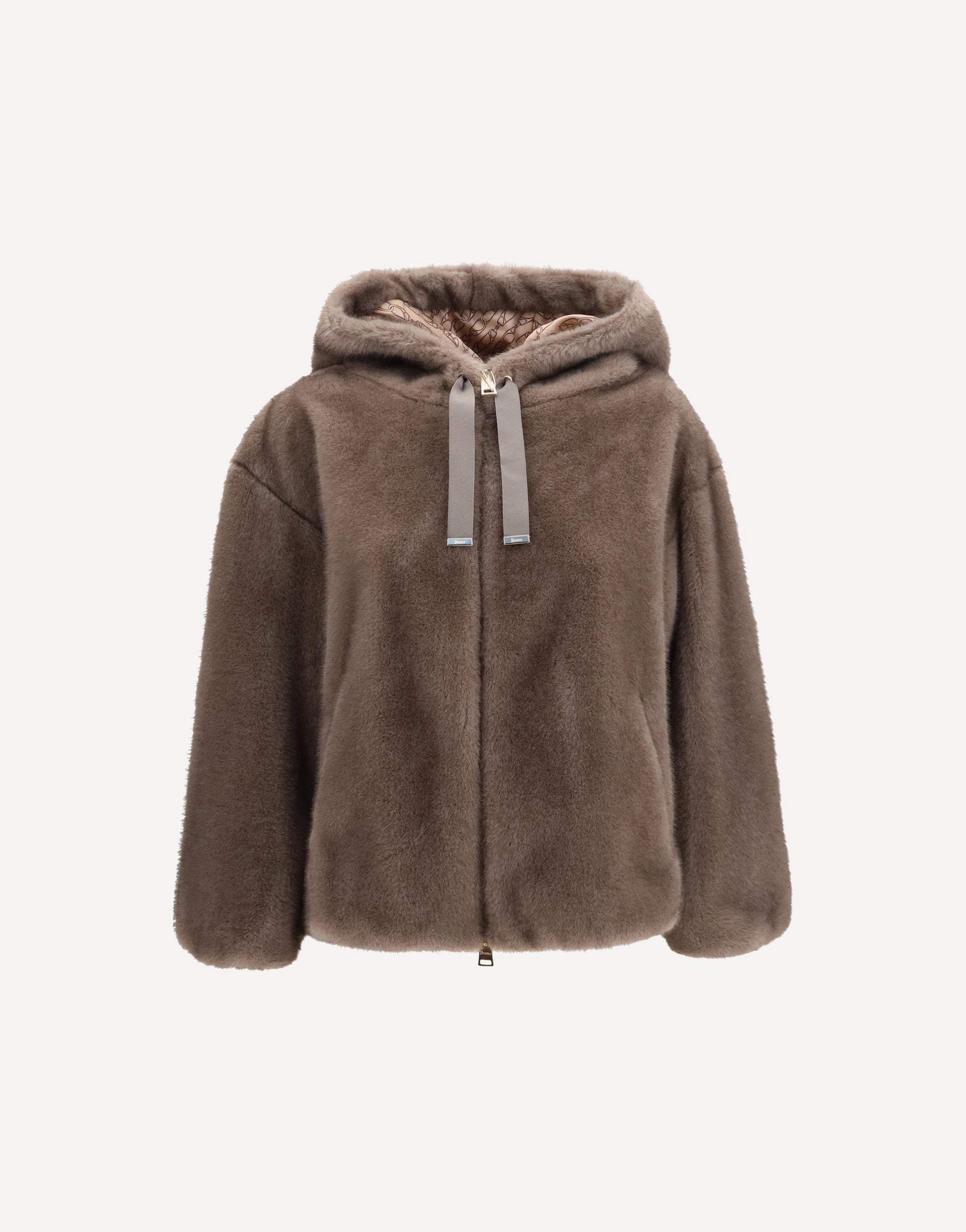 Herno Hooded Eco-Fur Jacket