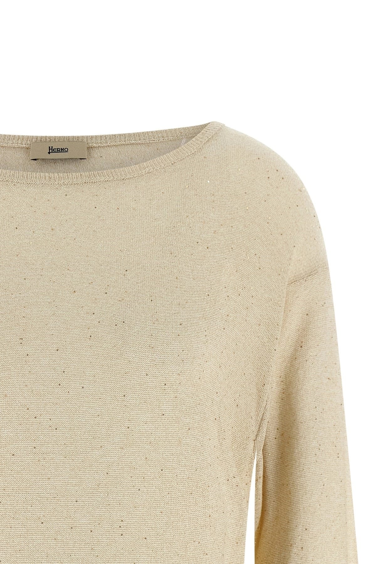 Herno Herno Lamé And Sequin Yarn Sweater