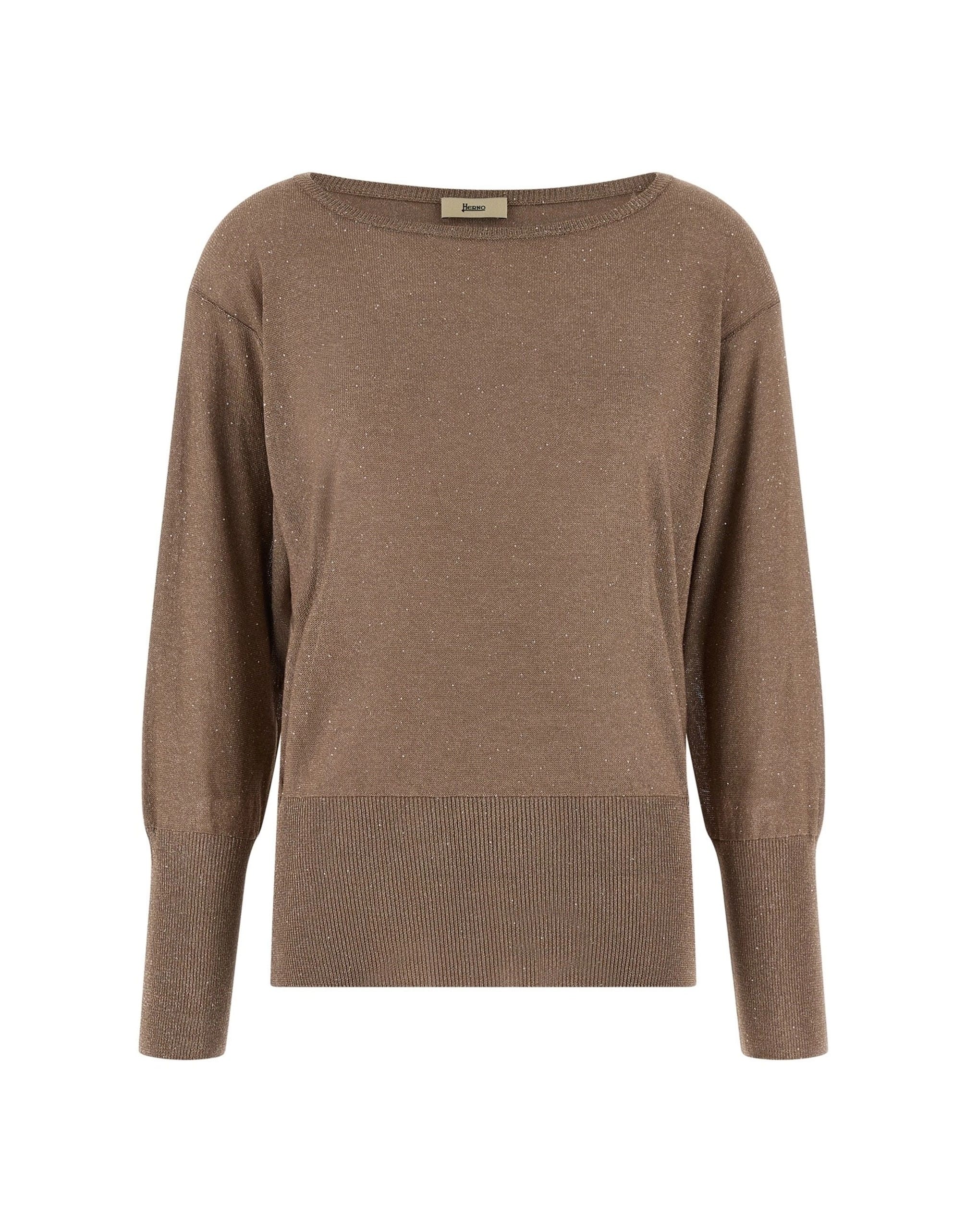 Herno Pullover aus Lamé- und Paillettengarn