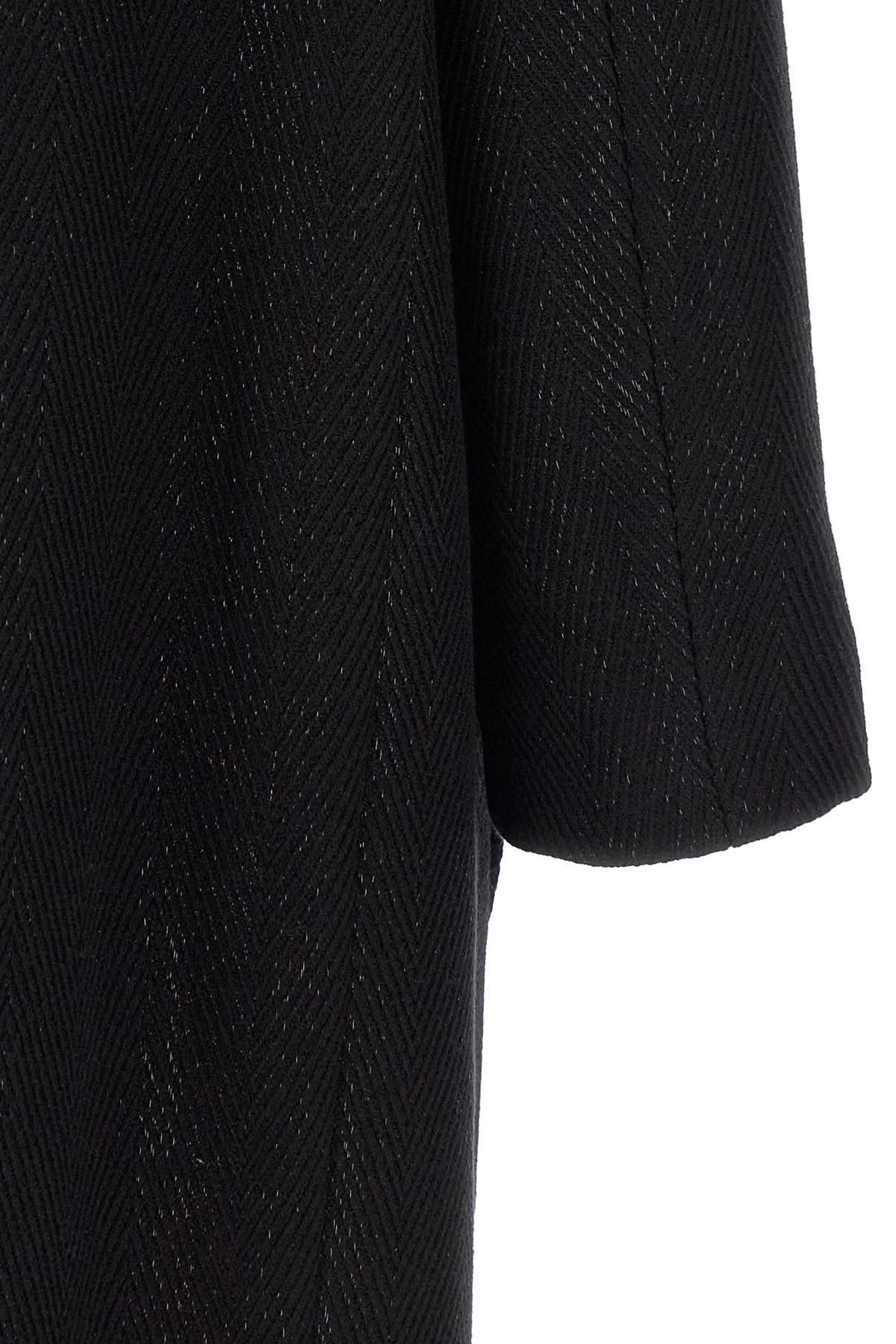 Herno Herno Lamé Thread Wool Coat