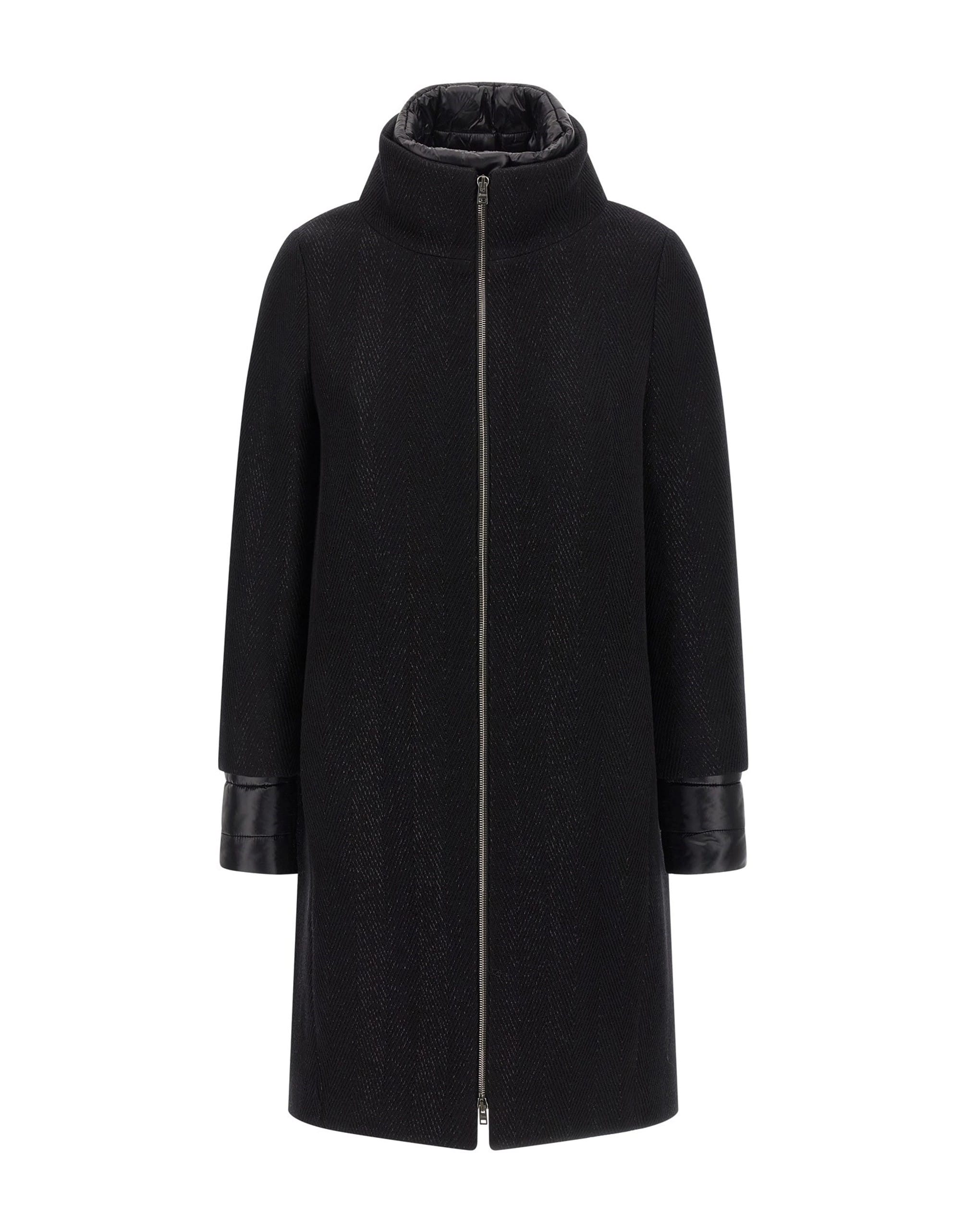 Herno Herno Lamé Thread Wool Coat