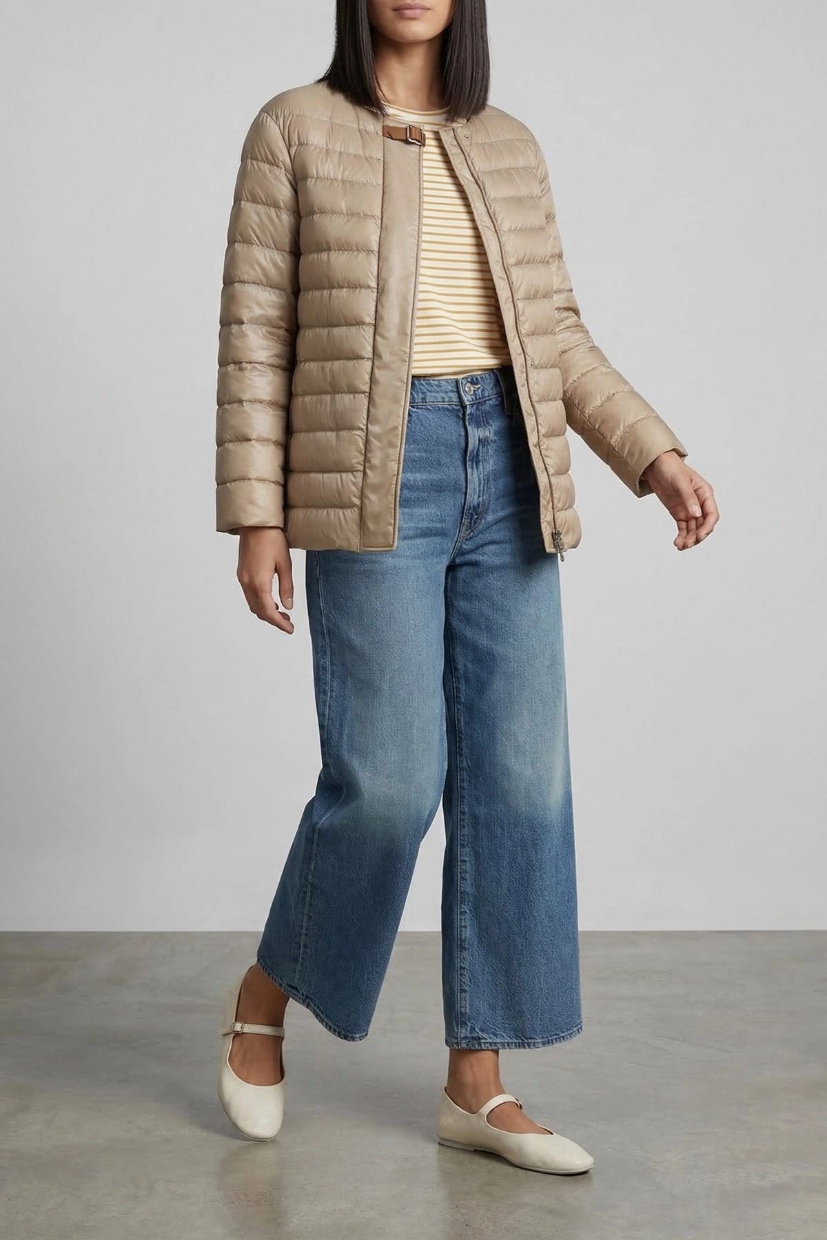 Herno Herno Leather Strap Down Jacket