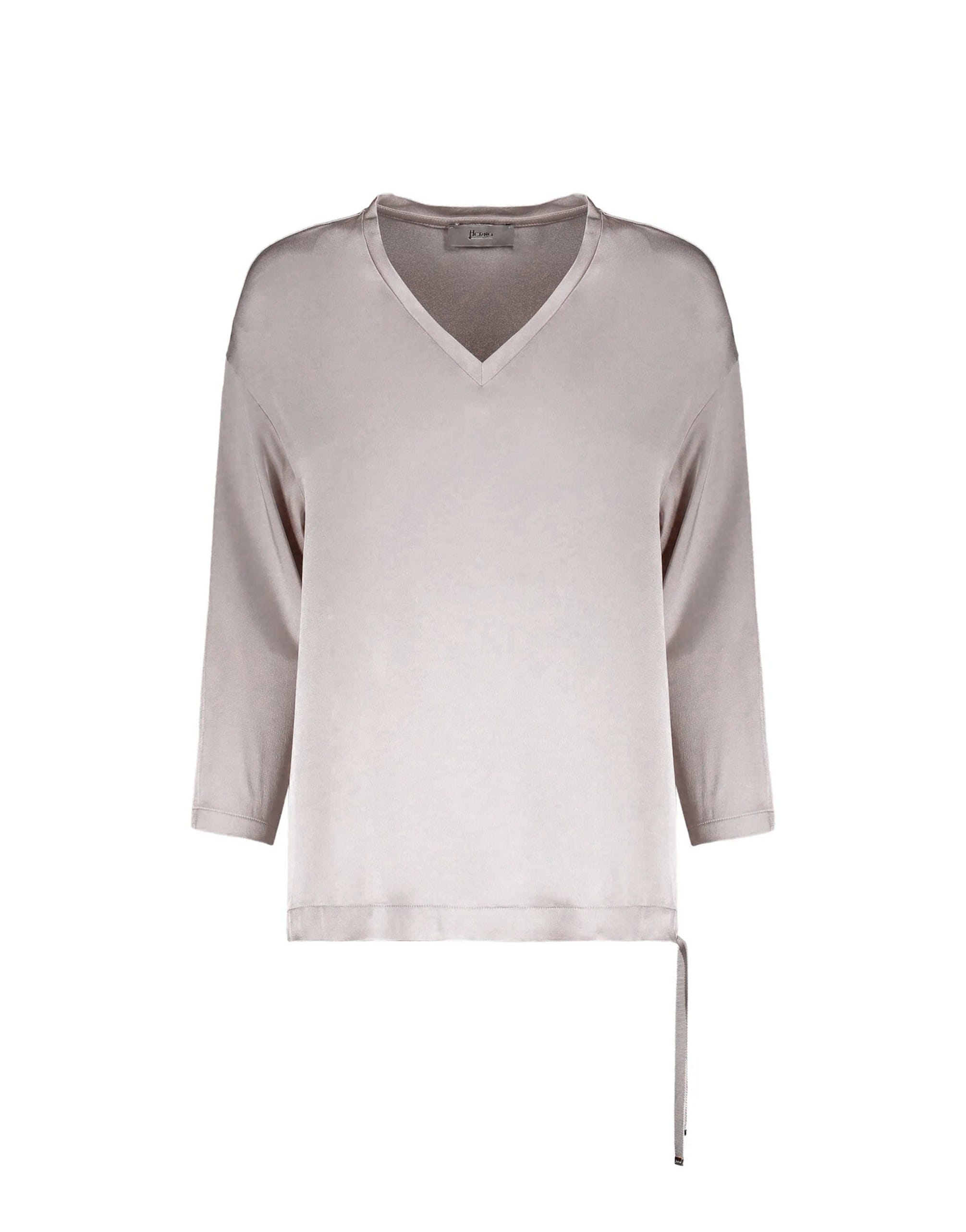 Herno Long-Sleeve V-Neck Top