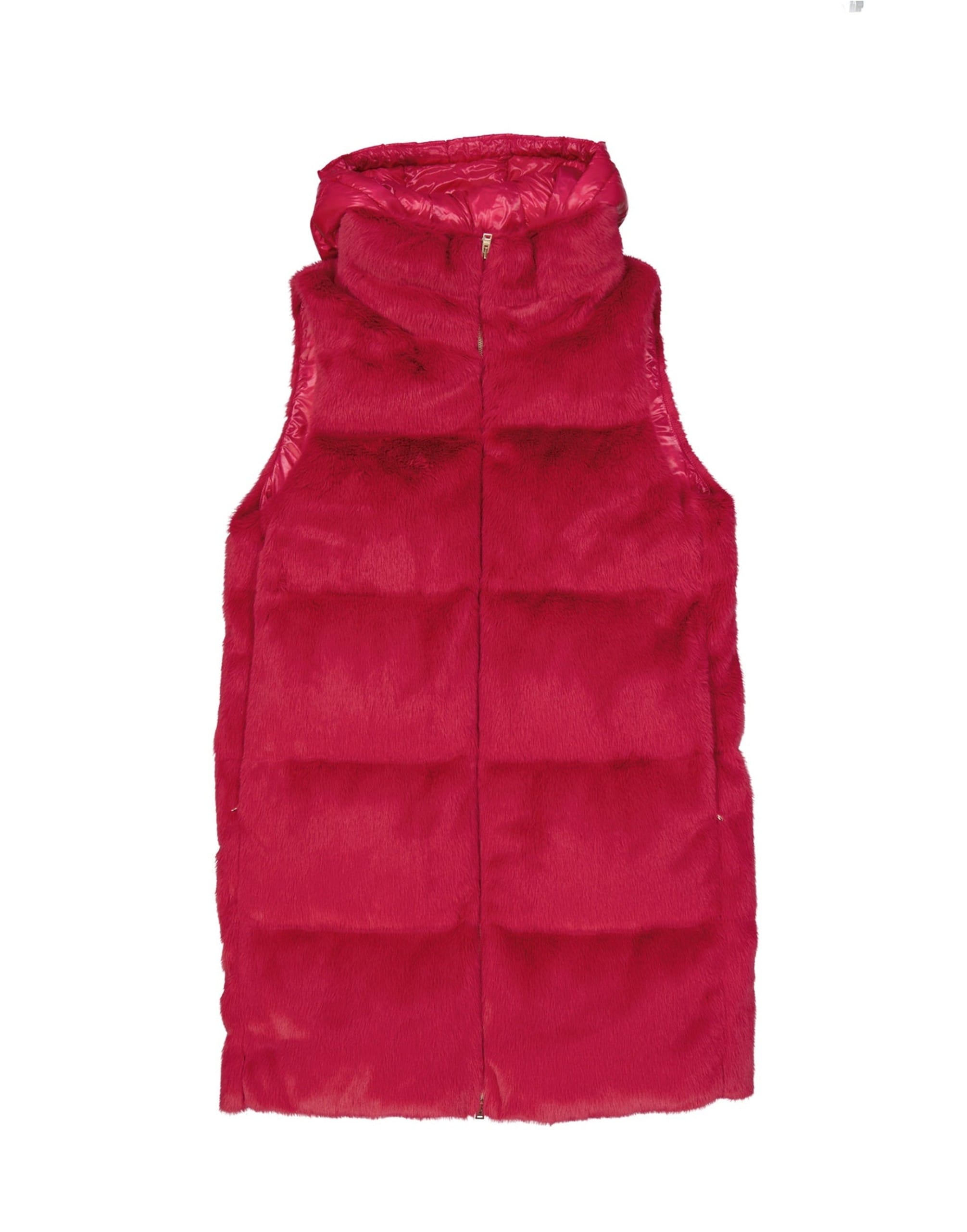 Herno Padded Faux Fur Vest Coat