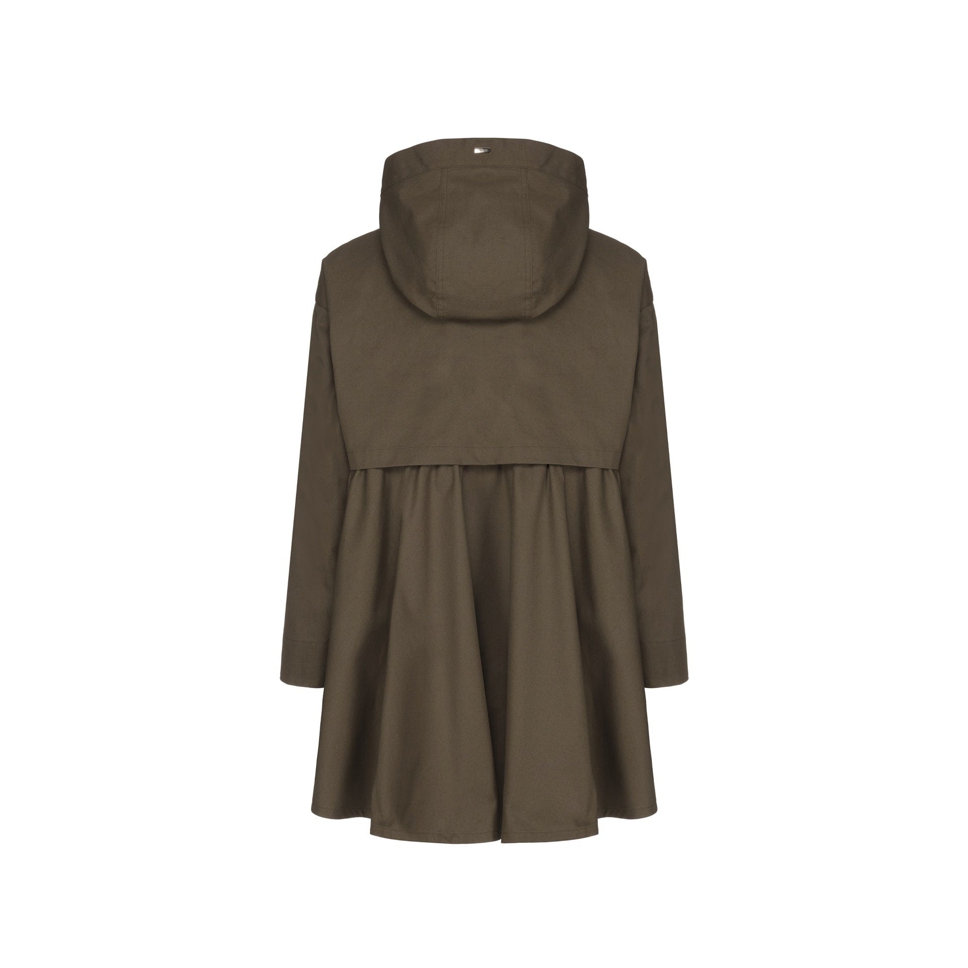 Herno Ruffled Flared Coat