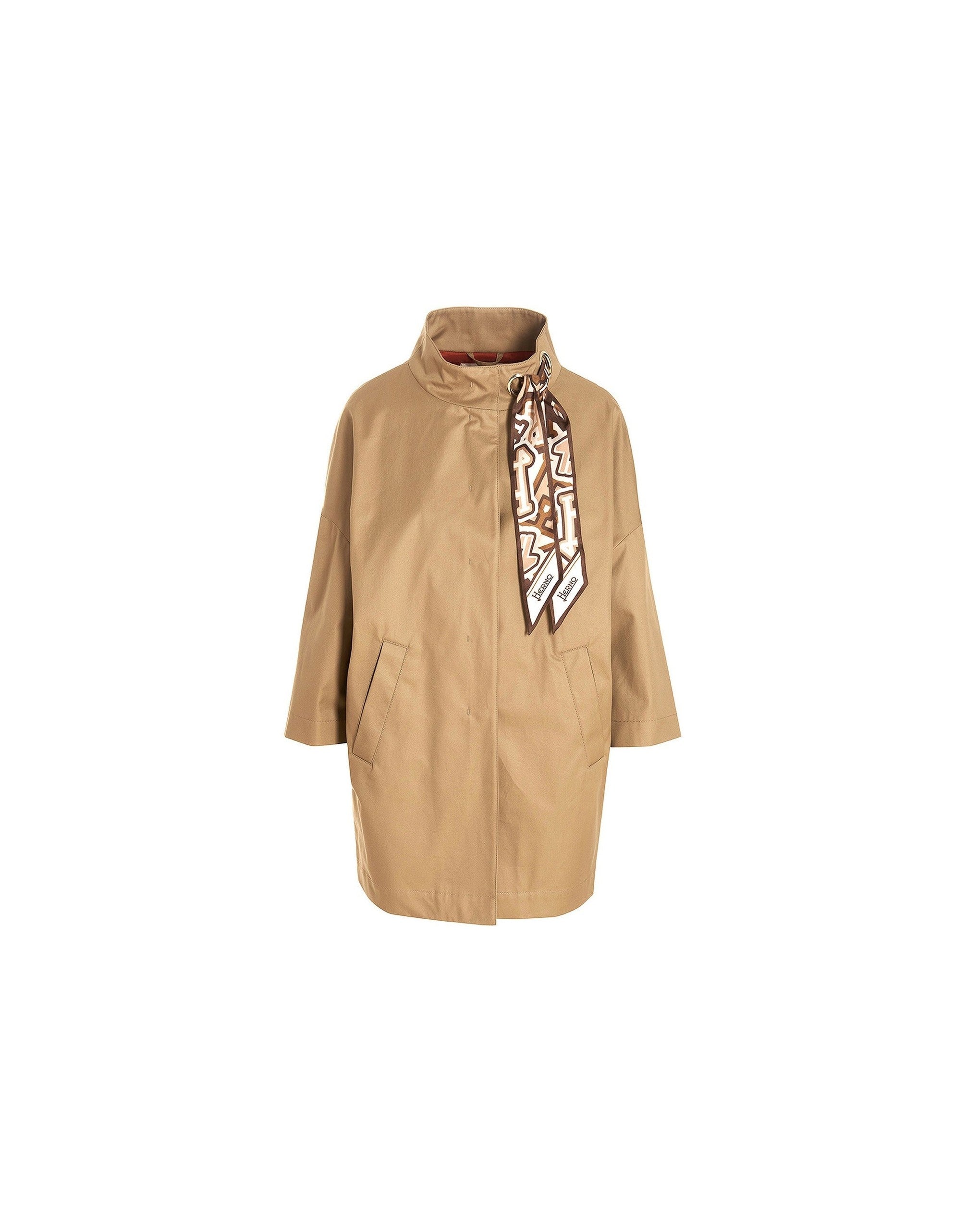 Herno Scarf Detailed Trench Coat
