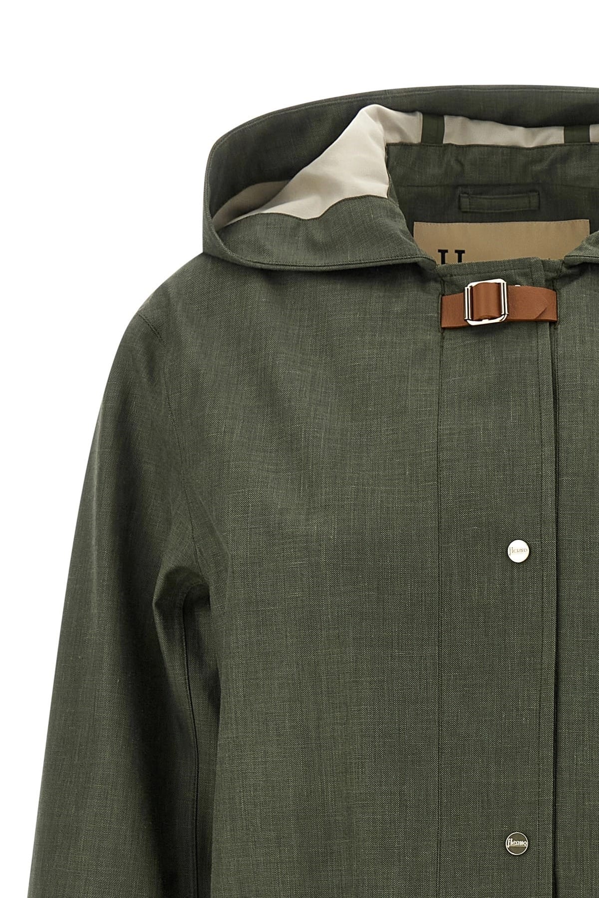 Herno Herno Technical Linen Raincoat