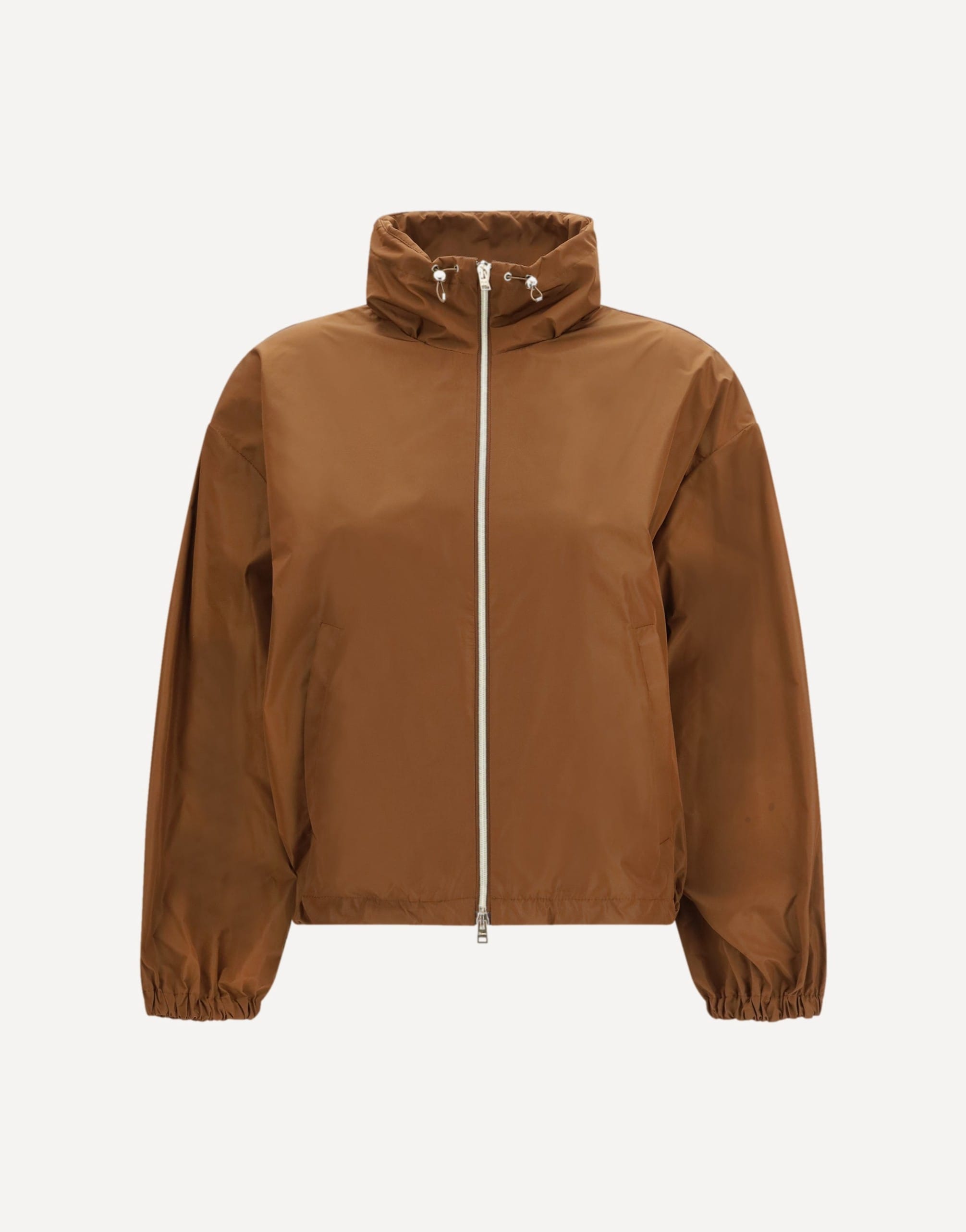 Herno Waterproof Jacket With Drawstring High Collar