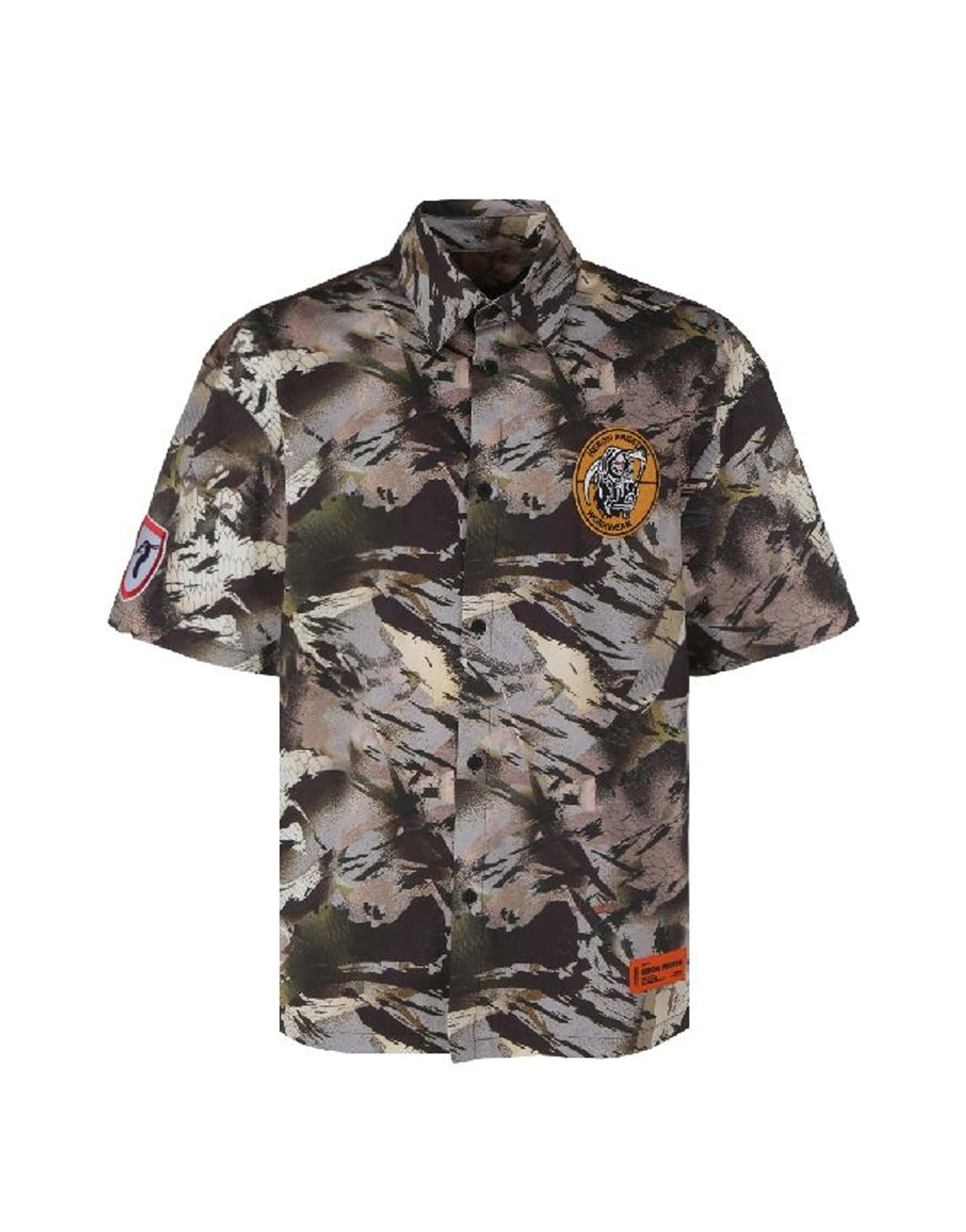 Heron Preston Camouflage Popline Shirt
