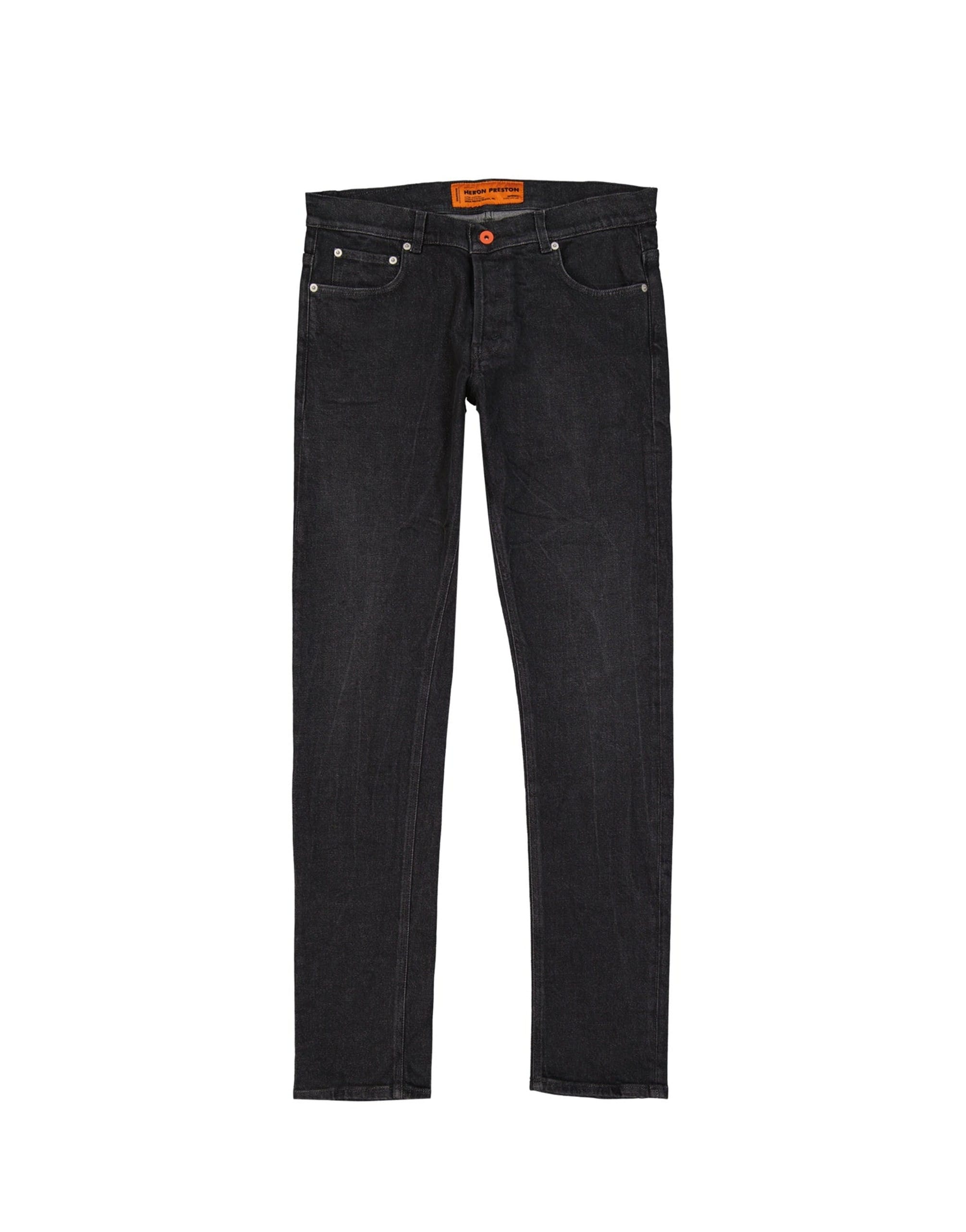 Heron Preston Cotton Denim Slim Jeans