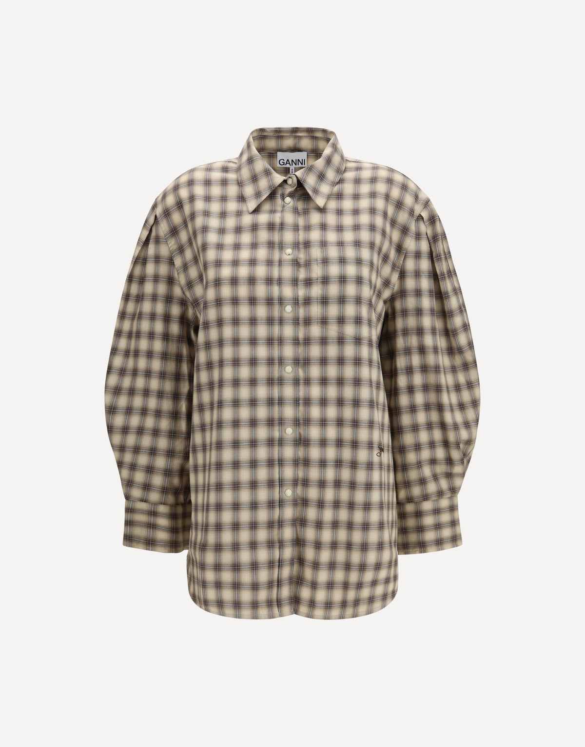 Ganni Check Flannel Shirt