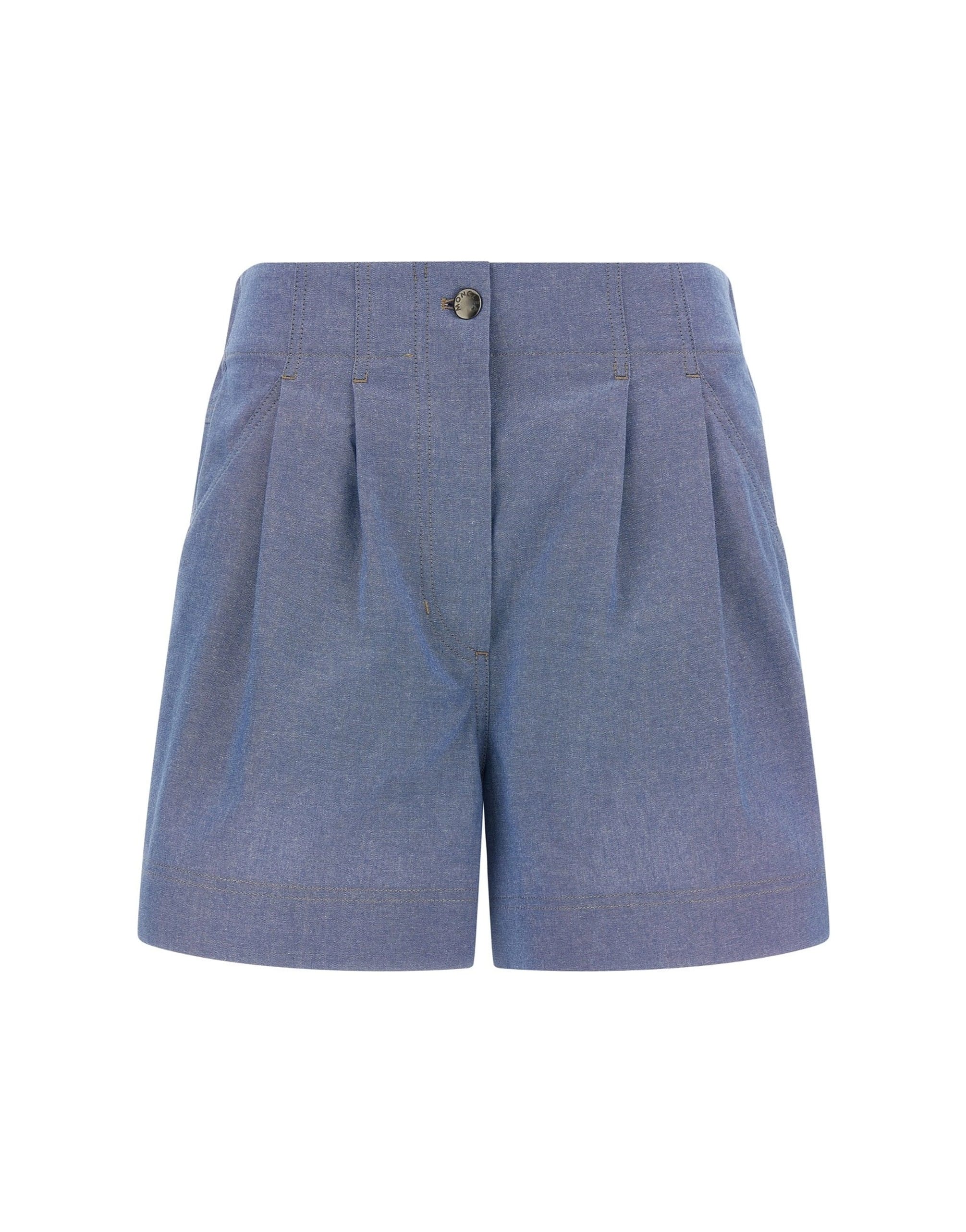 Moncler Grenoble Chambray Cotton Shorts