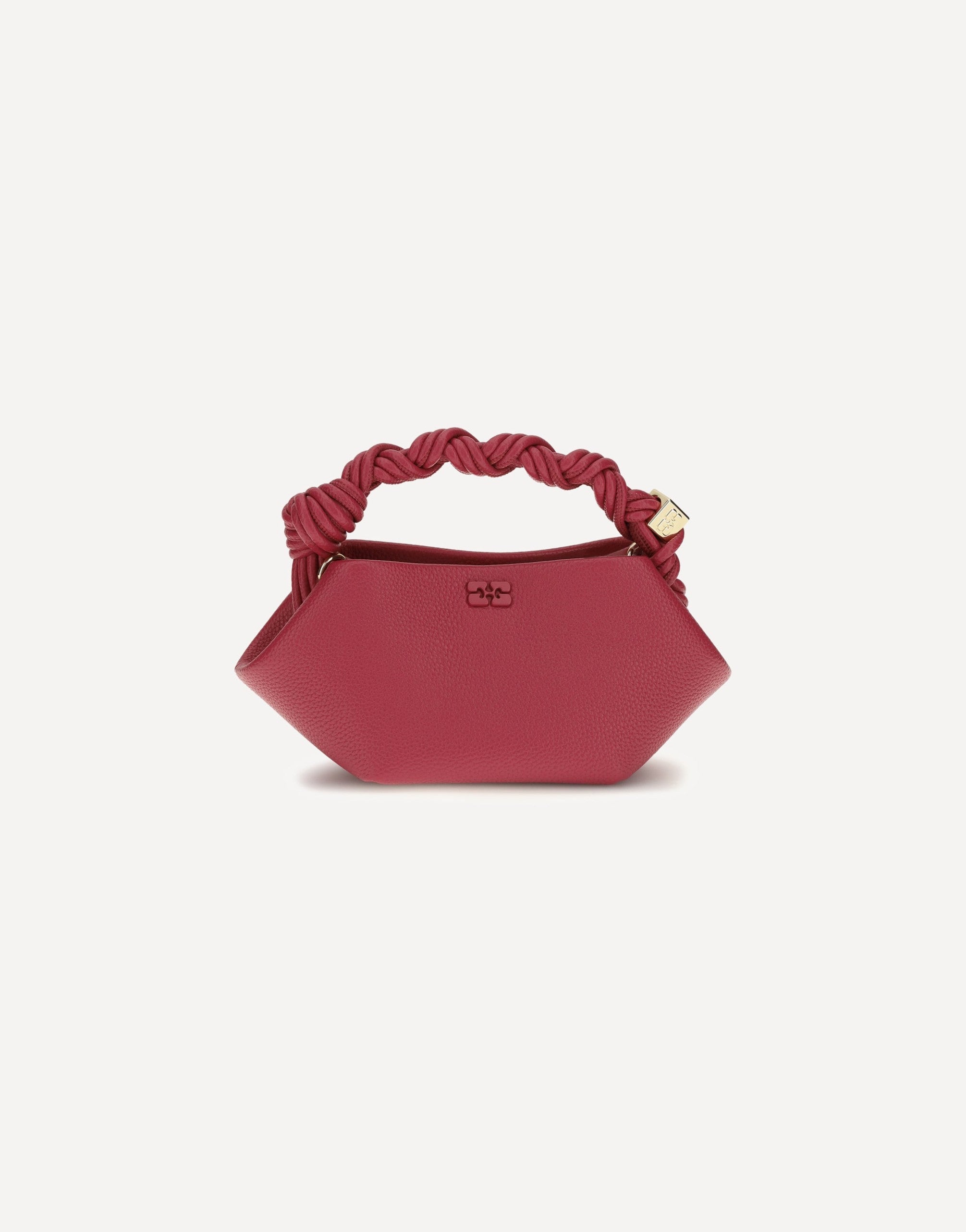 Ganni Bou Handbag In Grained Leather