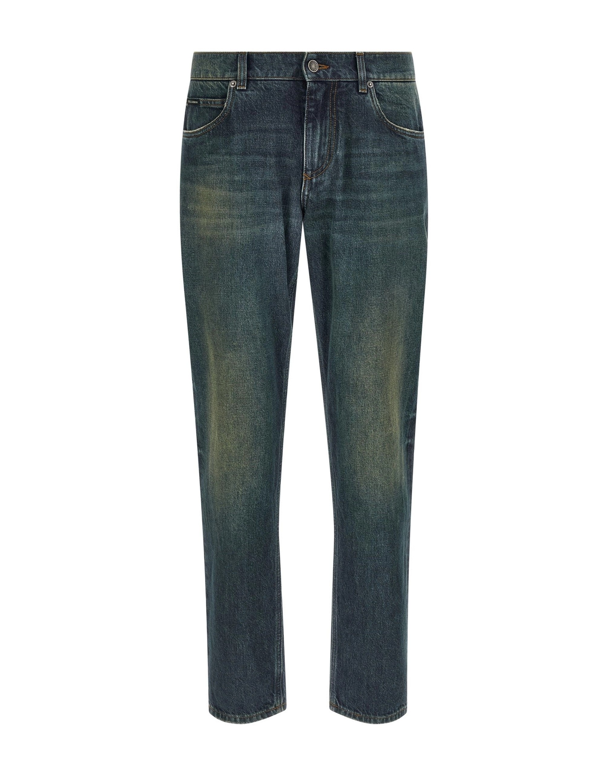 Dolce & Gabbana Logo Tag Straight-Leg Jeans