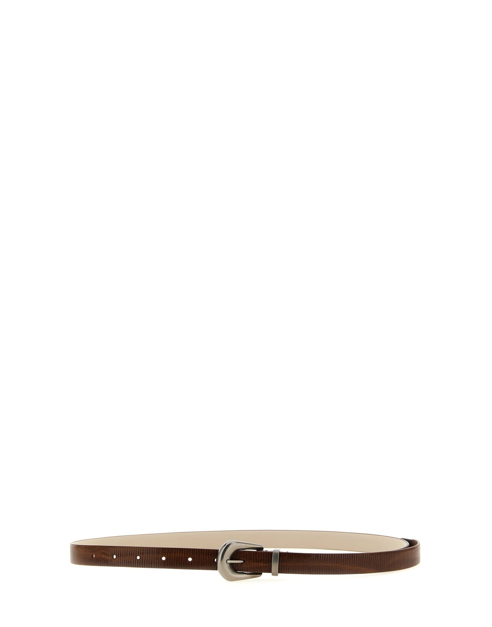 Brunello Cucinelli Carved Leather Belt