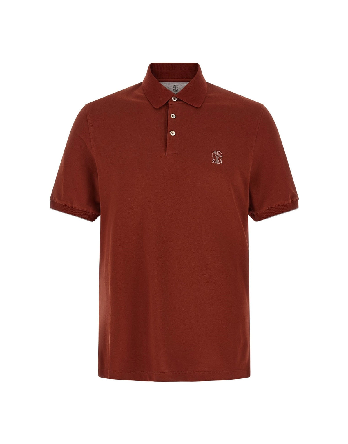 Brunello Cucinelli Logo Embroidery Polo Shirt