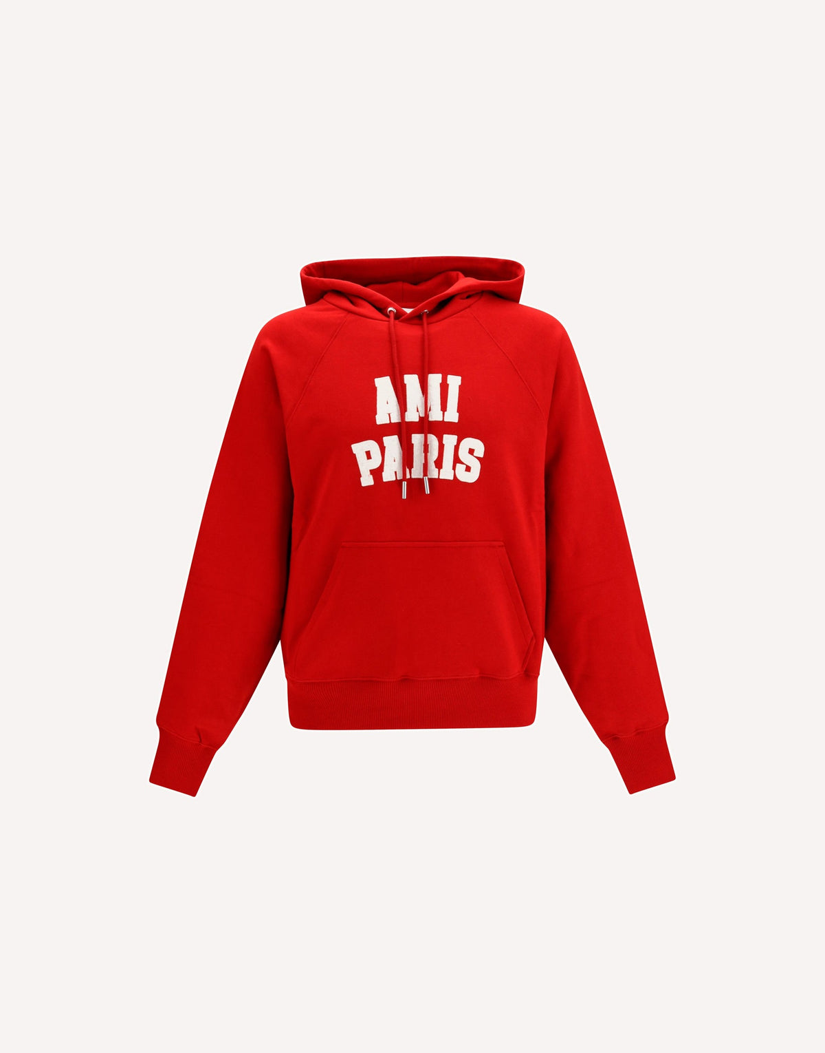 Ami Paris Embroidered Cotton Hoodie