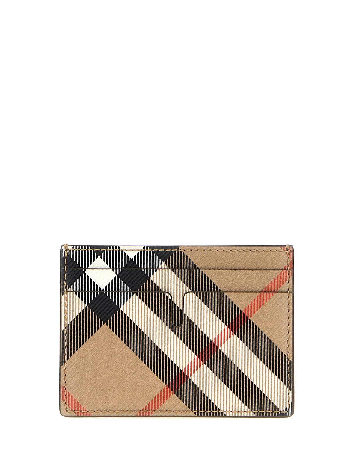 Burberry Check Fabric Card Holder