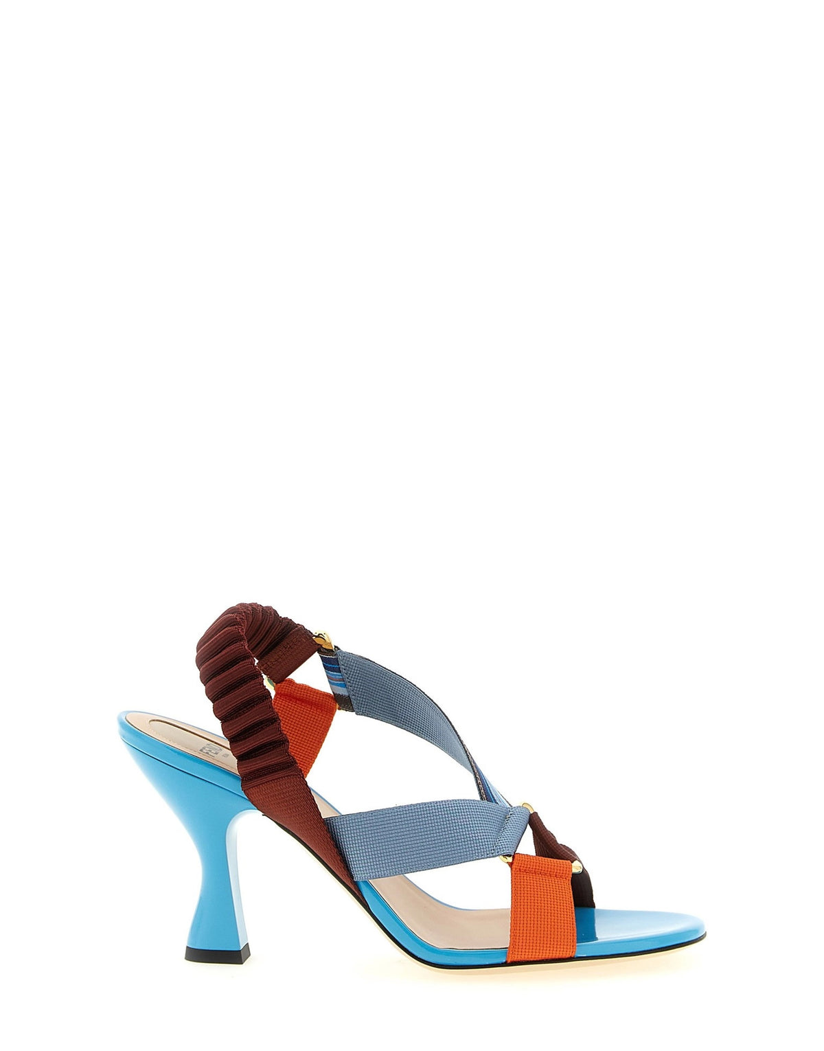 Fendi Colibrì Woven Ribbon Sandals