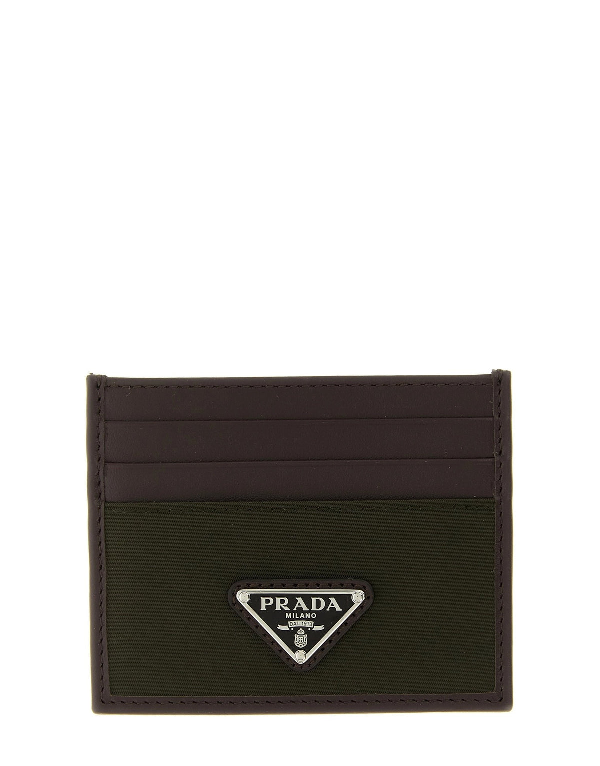 Prada Nylon Leather Cardholder