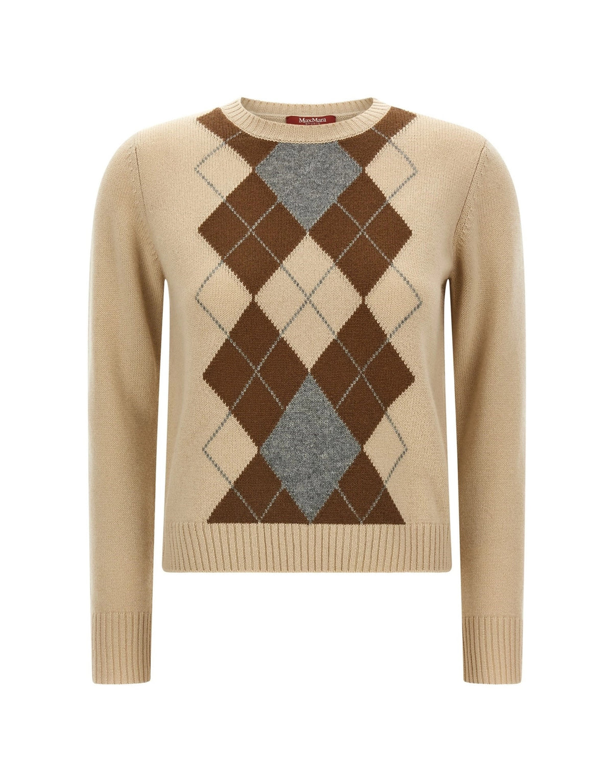 Max Mara Faraone Argyle Sweater
