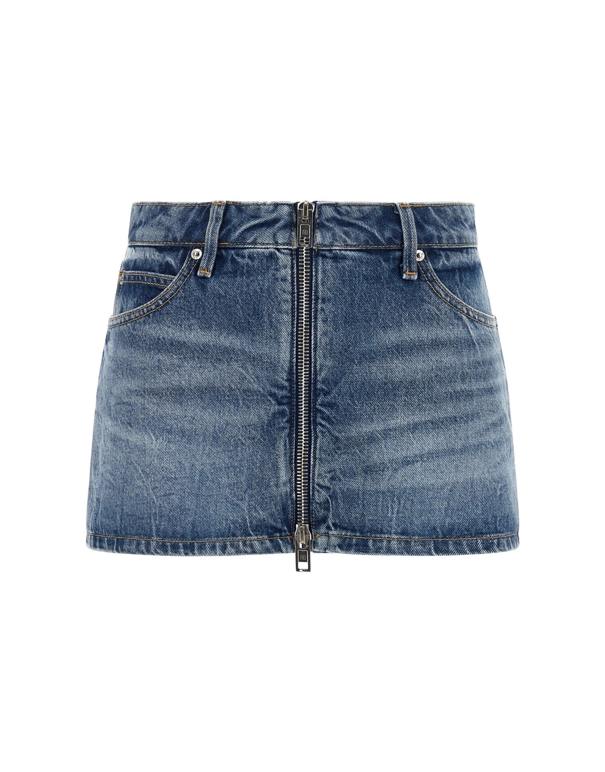 Alexander Wang Front Zip Denim Skort