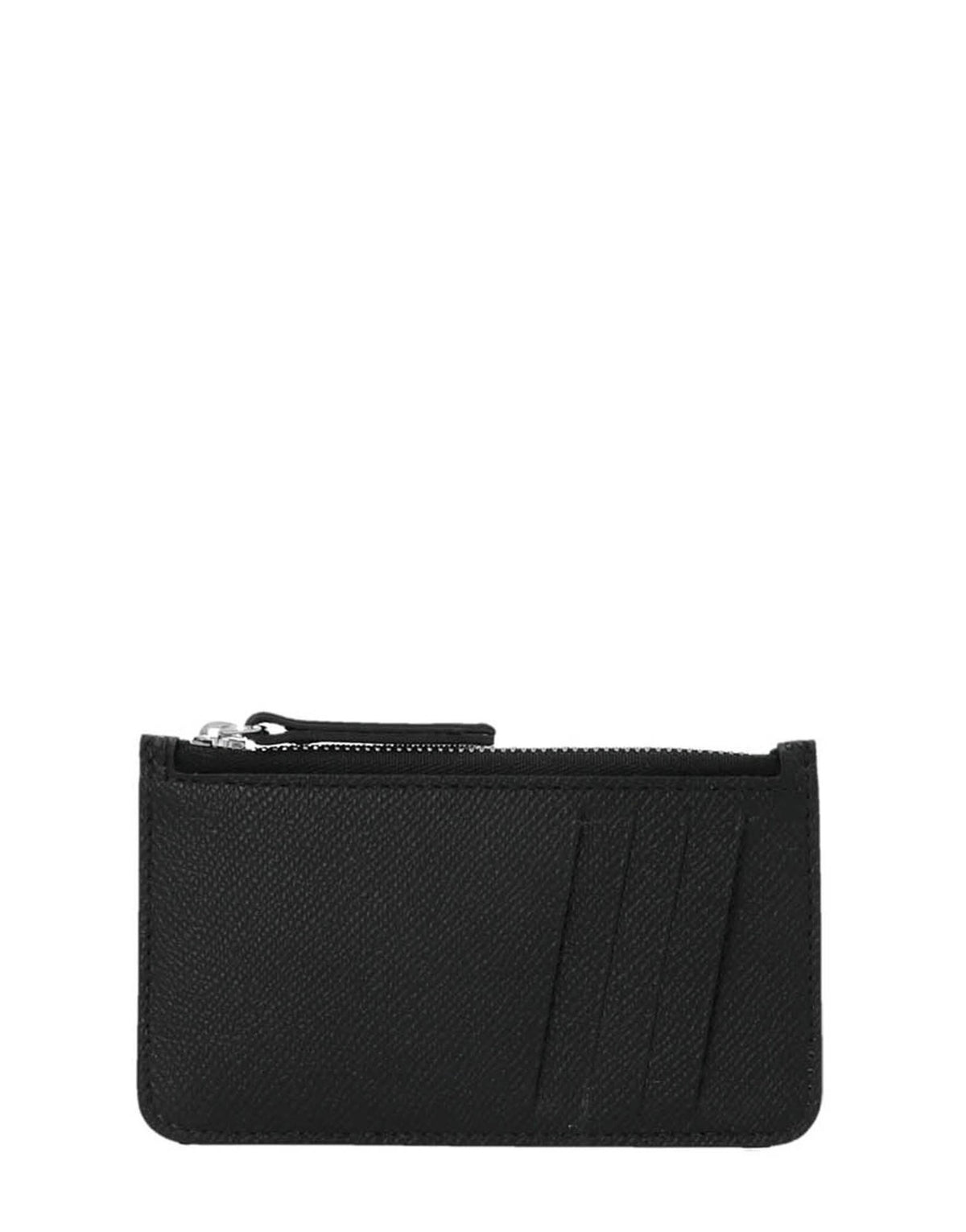 Maison Margiela Stitching Zipped Card Holder